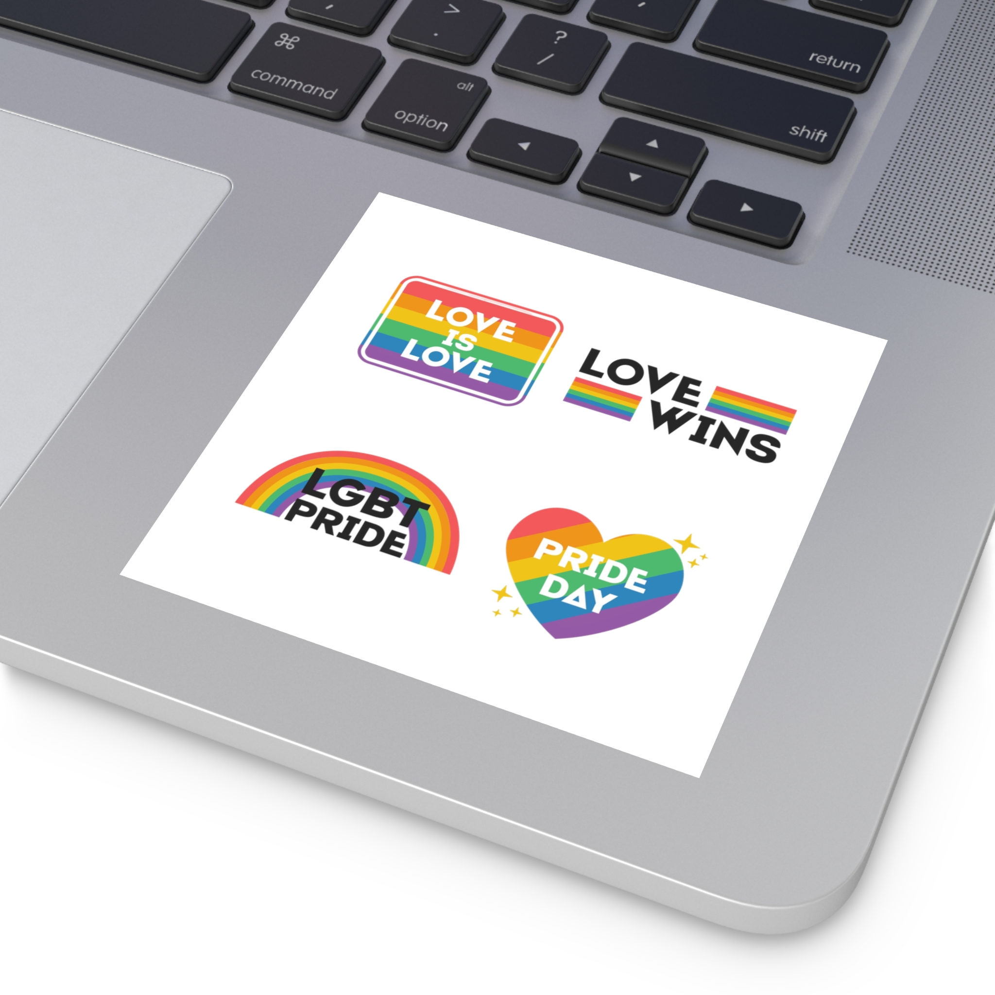 Pride Day Label Collection Design Laminate Stickers Square - Image 19