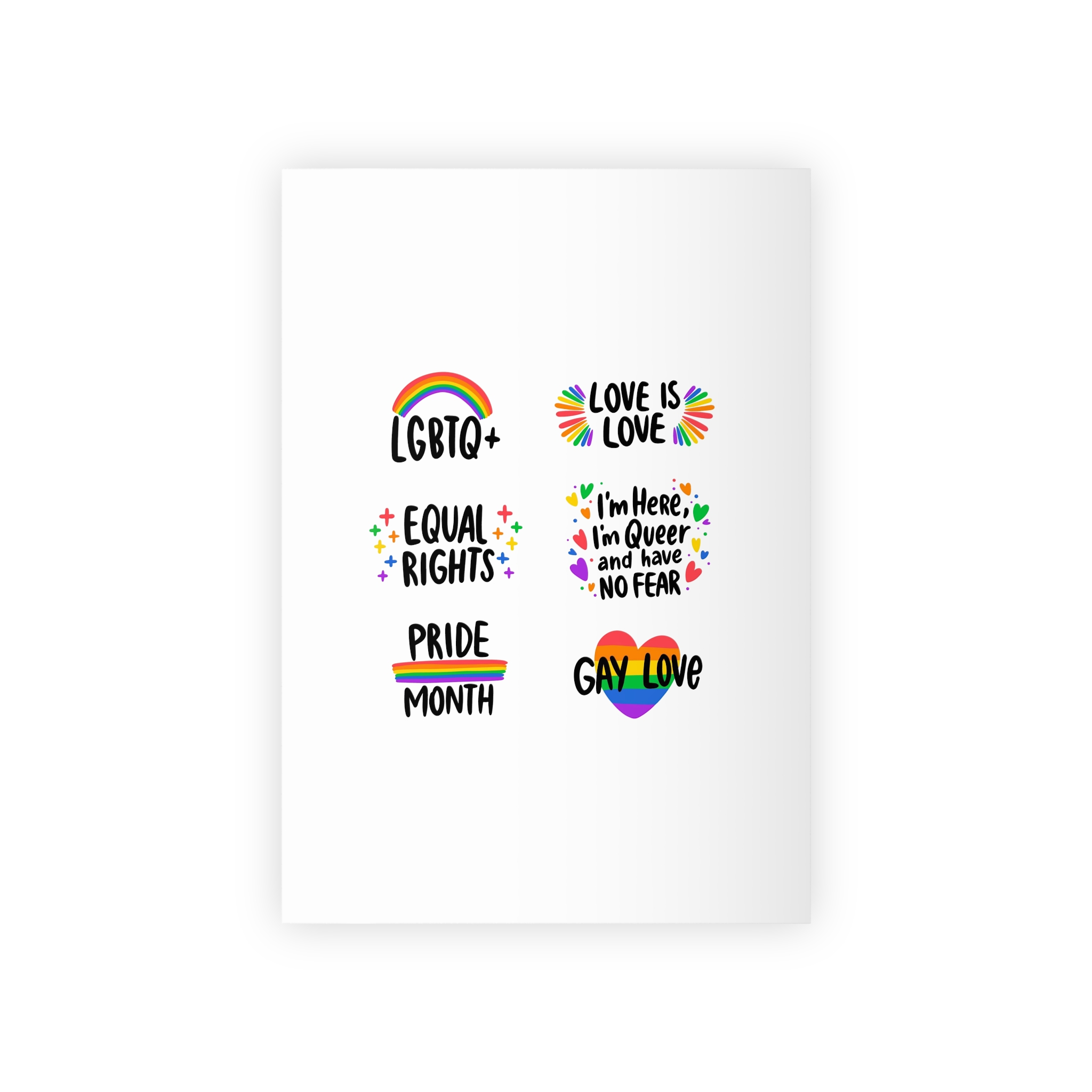 Labels Design Pride Day Event (1) Gift Wrapping Paper Rolls 1pc