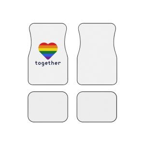 Lgbt Flag With Textlgbt Flag With Text Car Mats Set Of 4