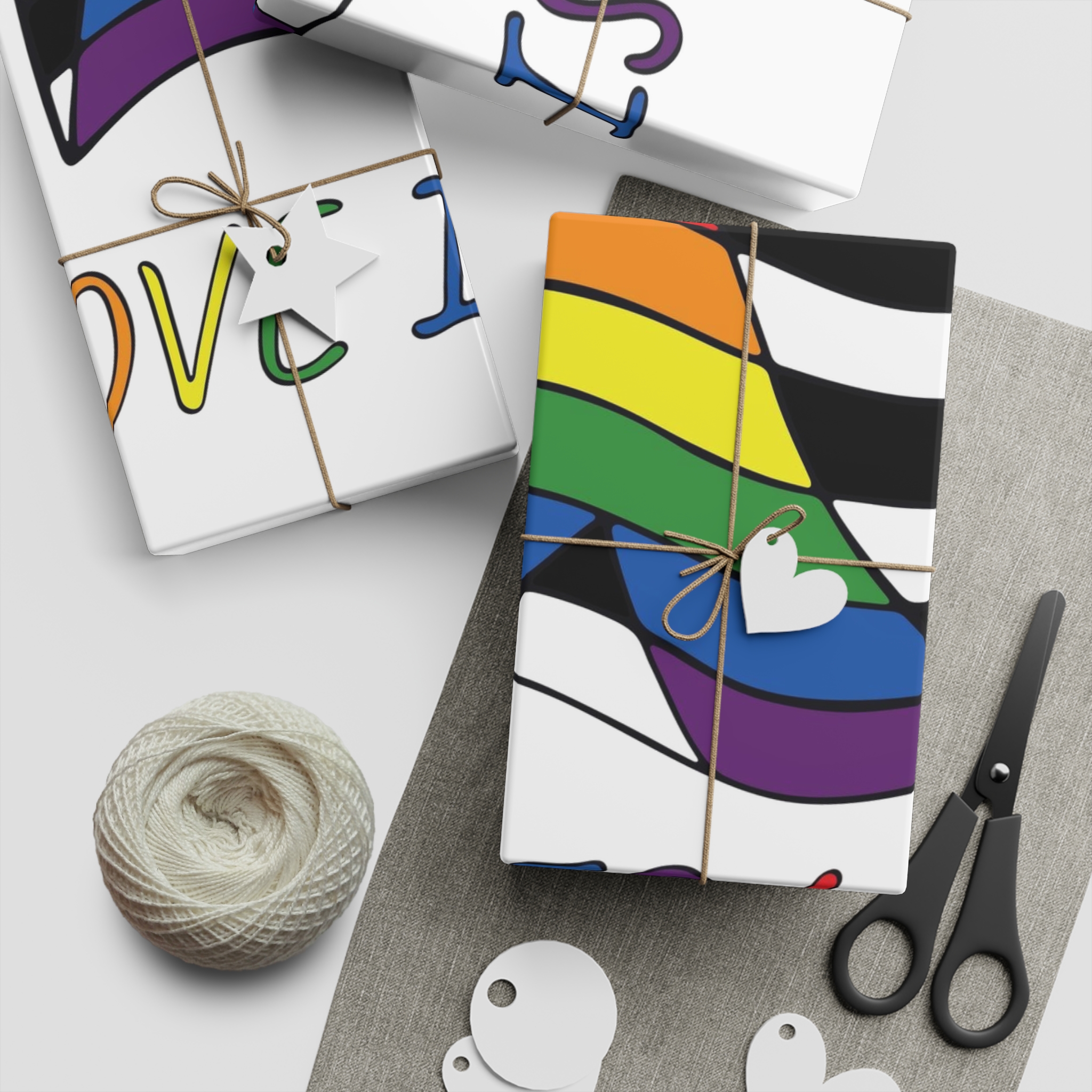 Colorful Straight Ally Pride Flag Happy Pride Day Lgbtq Community Pride Month Vector Hand Drawn Doodle Posters Stickers Logo Cards Gift Wrapping Paper Sheets 1pc - Image 5