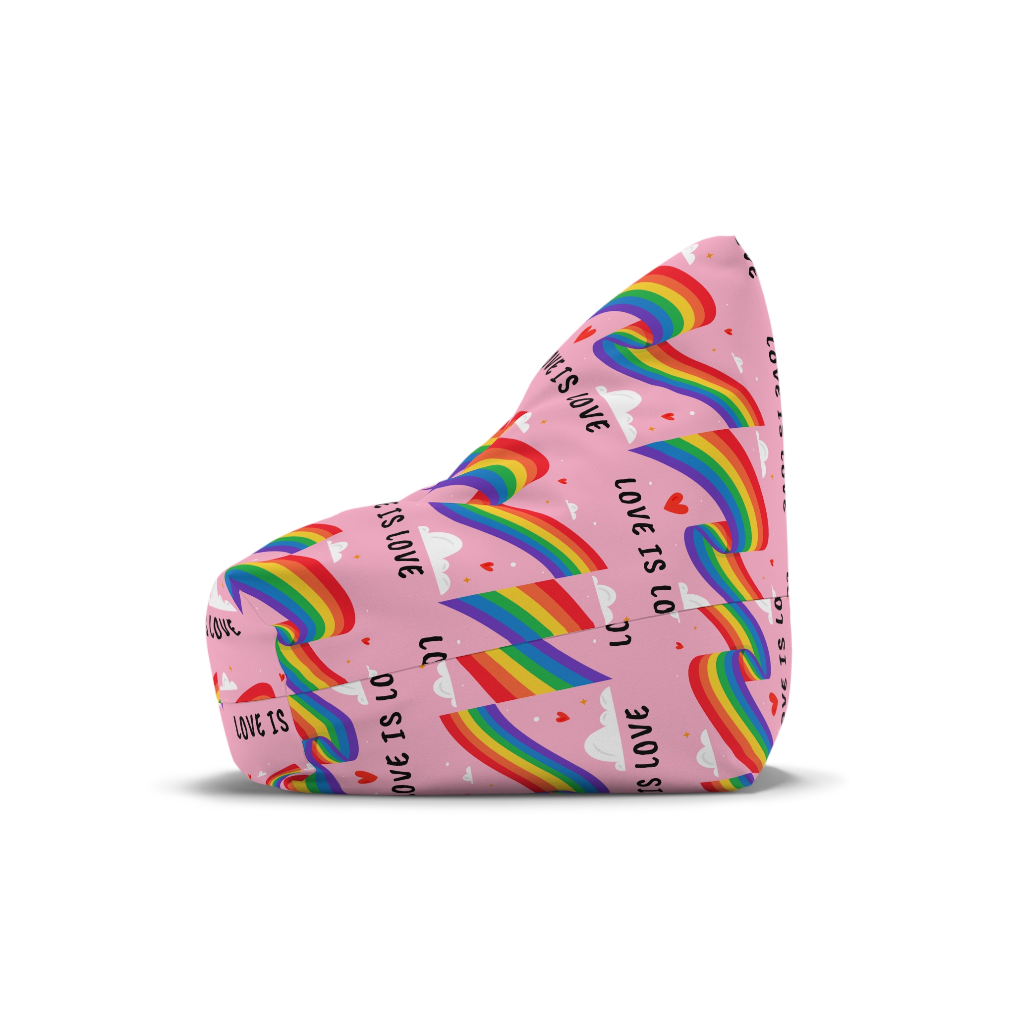 Colorful Flag Pride Day Bean Bag Chair Cover - Image 4