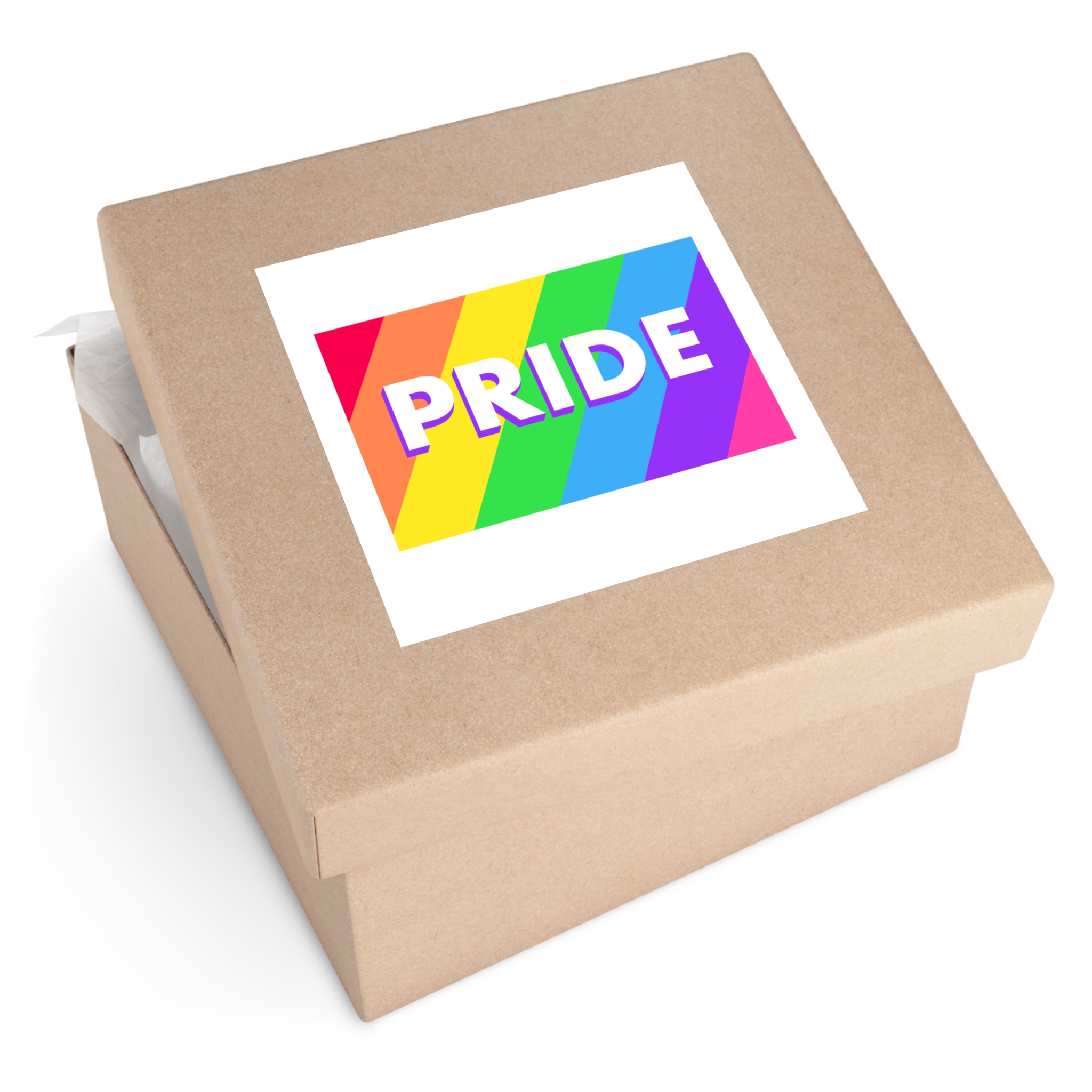 Pride Background 3 Laminate Stickers Square - Image 51