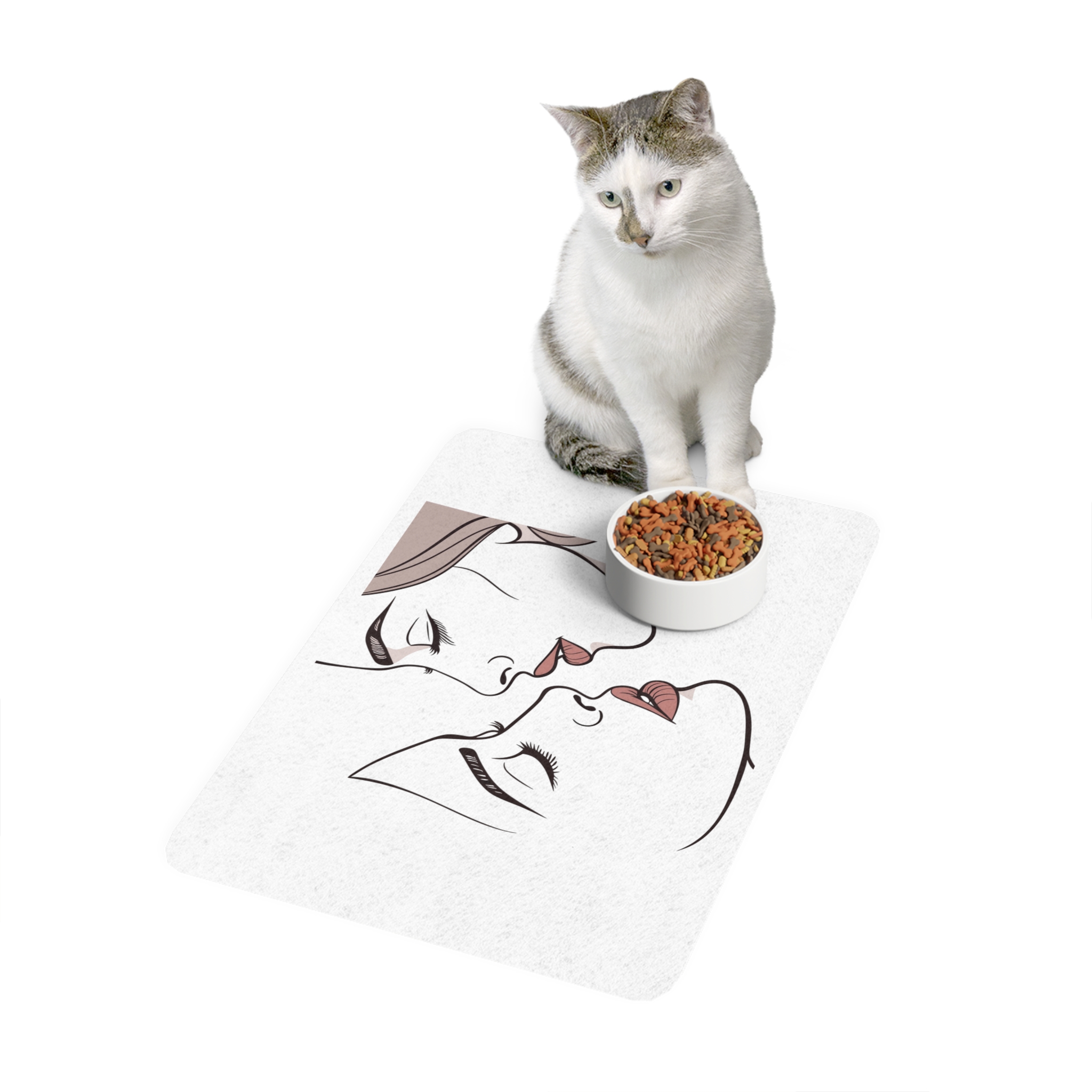 Perfect Lip Set Open Close Smooches (1) Pet Food Mat 12x18 - Image 3
