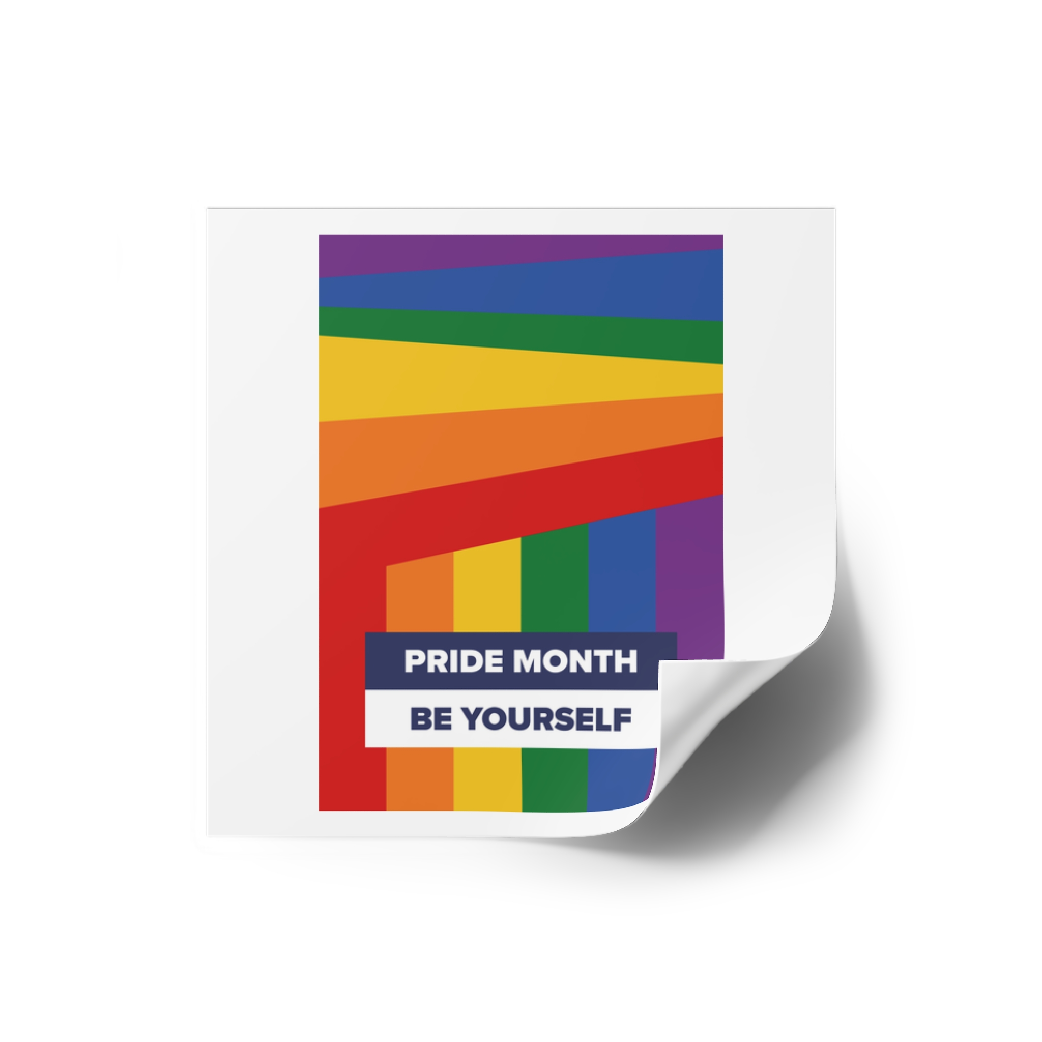 Lgbt Pride Month June Lesbian Gay Bisexual Transgender Lgbtq Flag Rainbow Vector(2)2 Laminate Stickers Square - Image 10