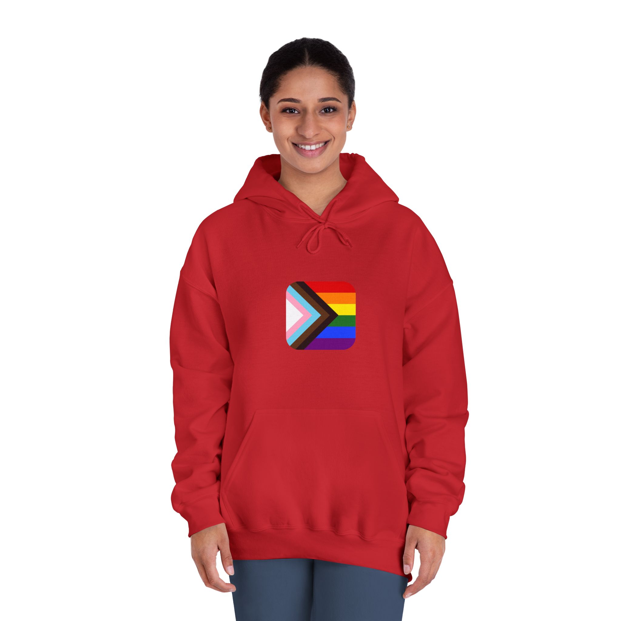 New Pride Flag Lgbtq Vector Illustartion Unisex Dryblend Hooded Sweatshirt - Image 36