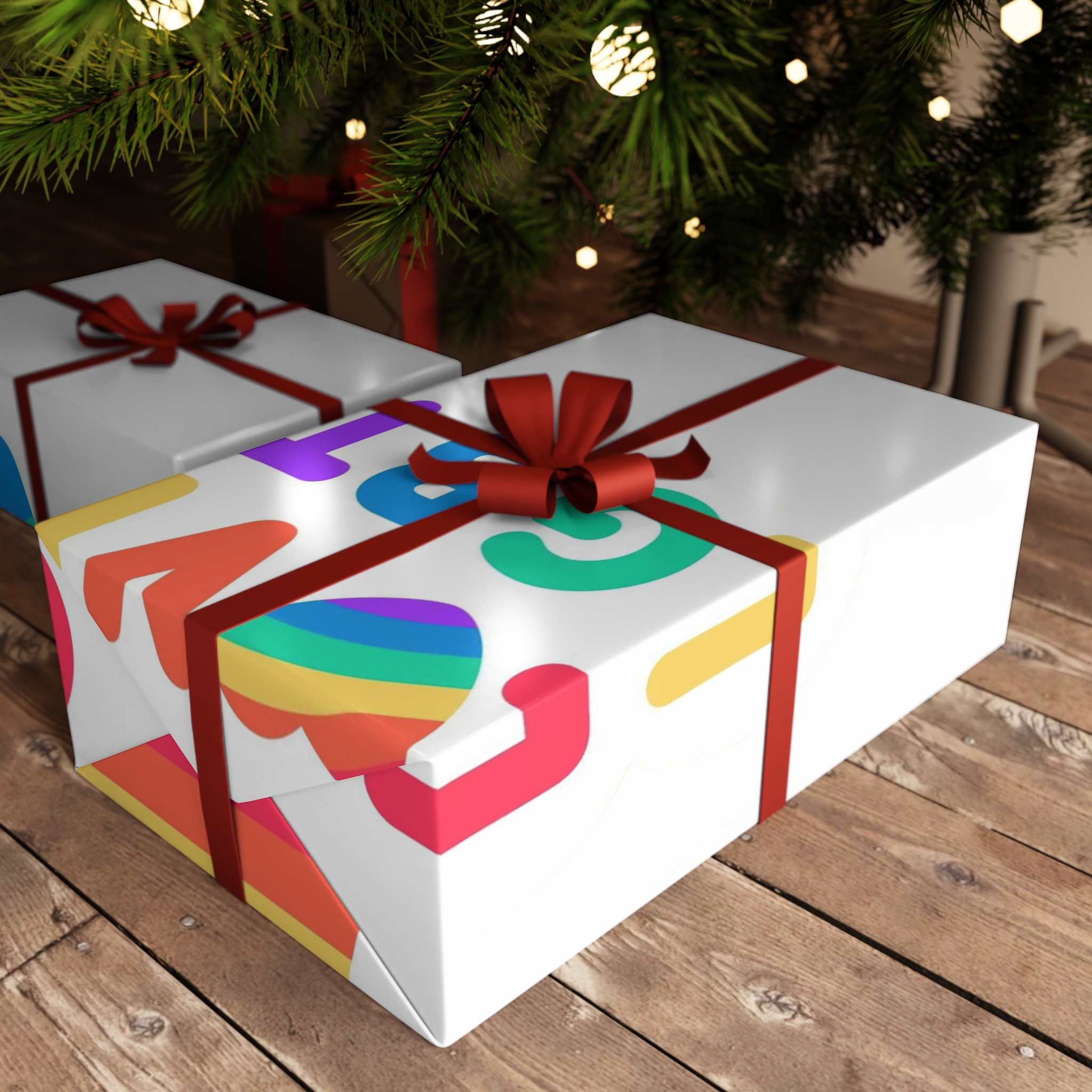 Pride Day Label Collection Theme Gift Wrapping Paper Sheets 1pc - Image 6