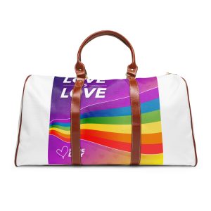 Colorful Pride Day Flag Concept Waterproof Travel Bag
