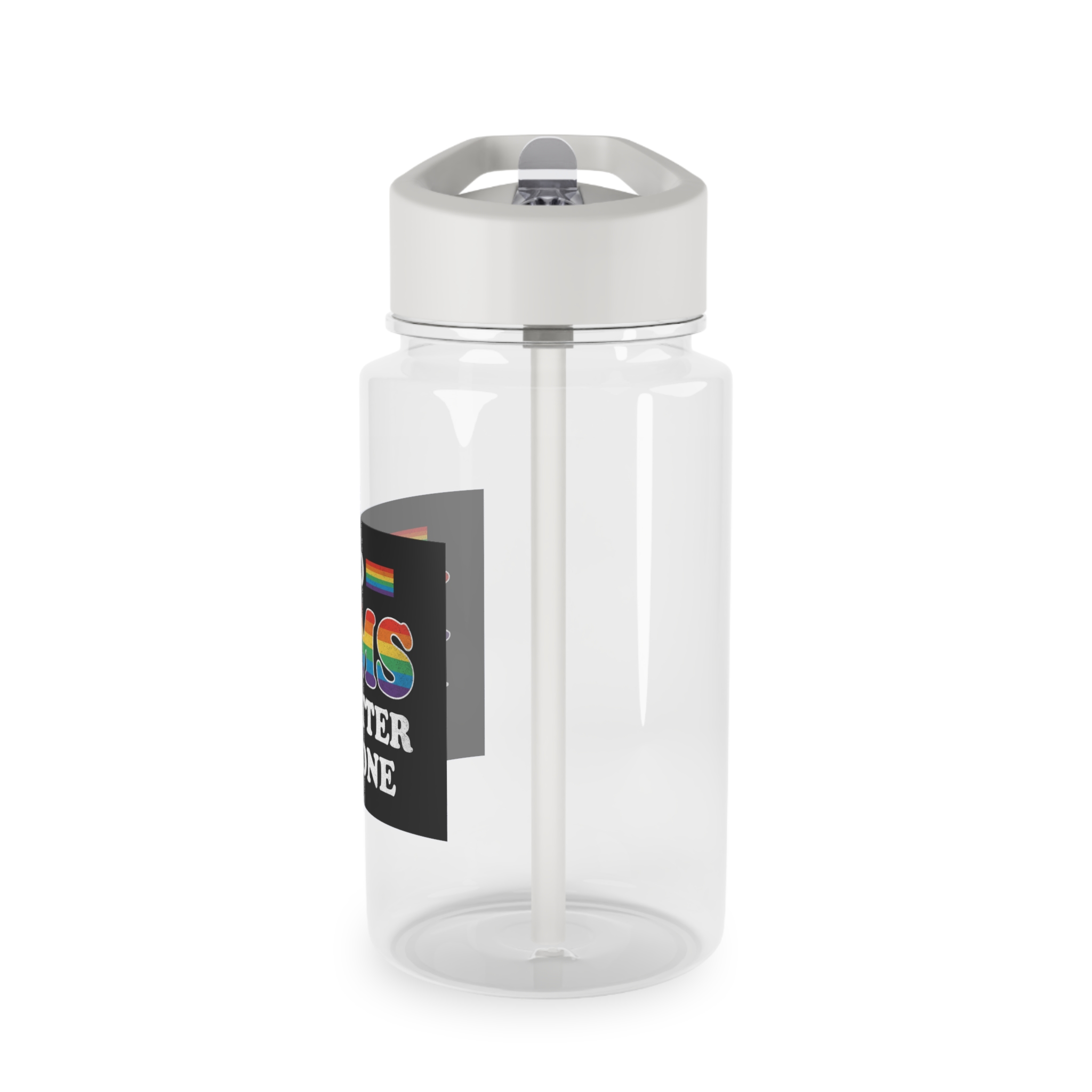 Pride Gay Rainbow Typography Vector Premium T Shirt(2) Tritan Water Bottle - Image 3