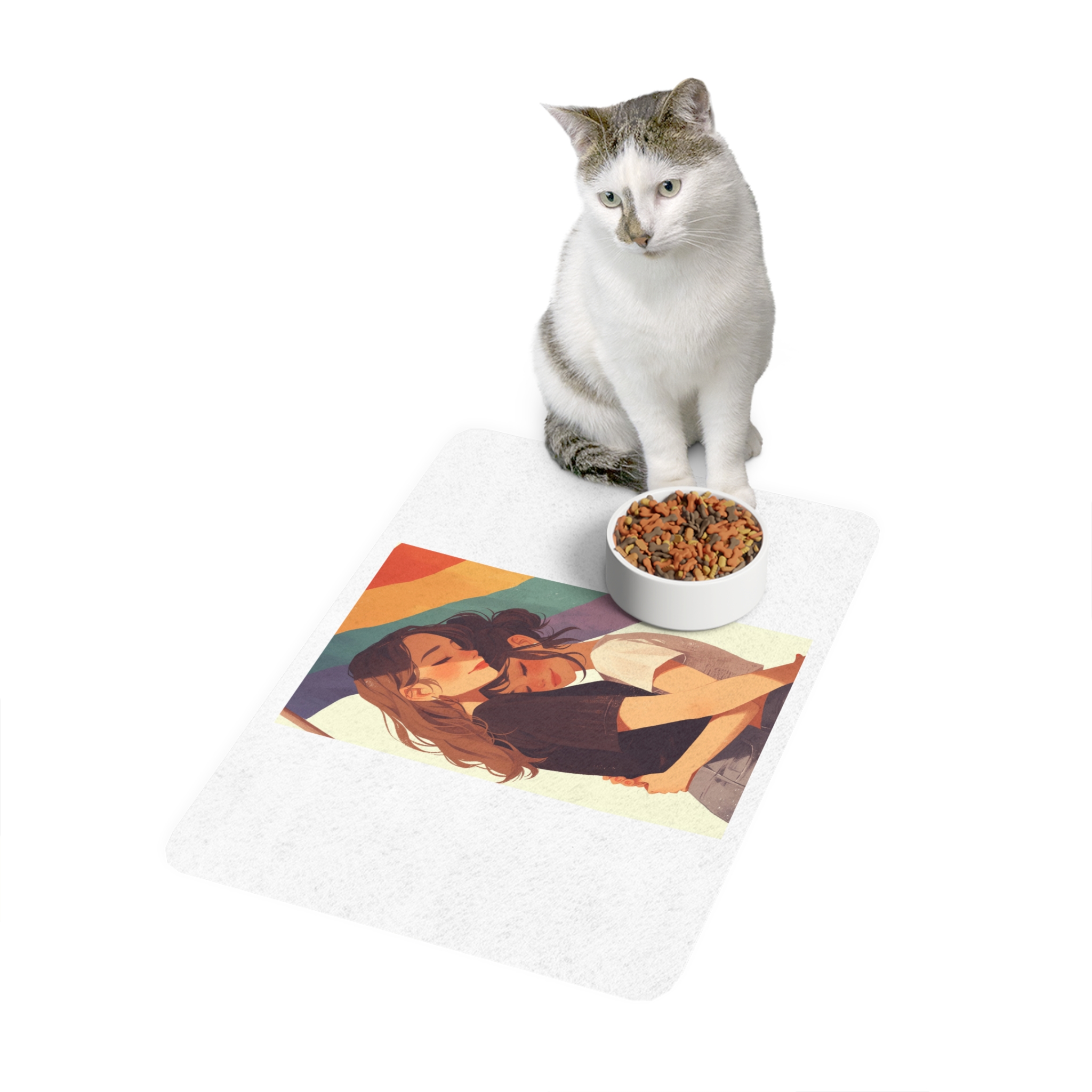 Lesbian Pride Design 58918A Pet Food Mat 12x18 - Image 3