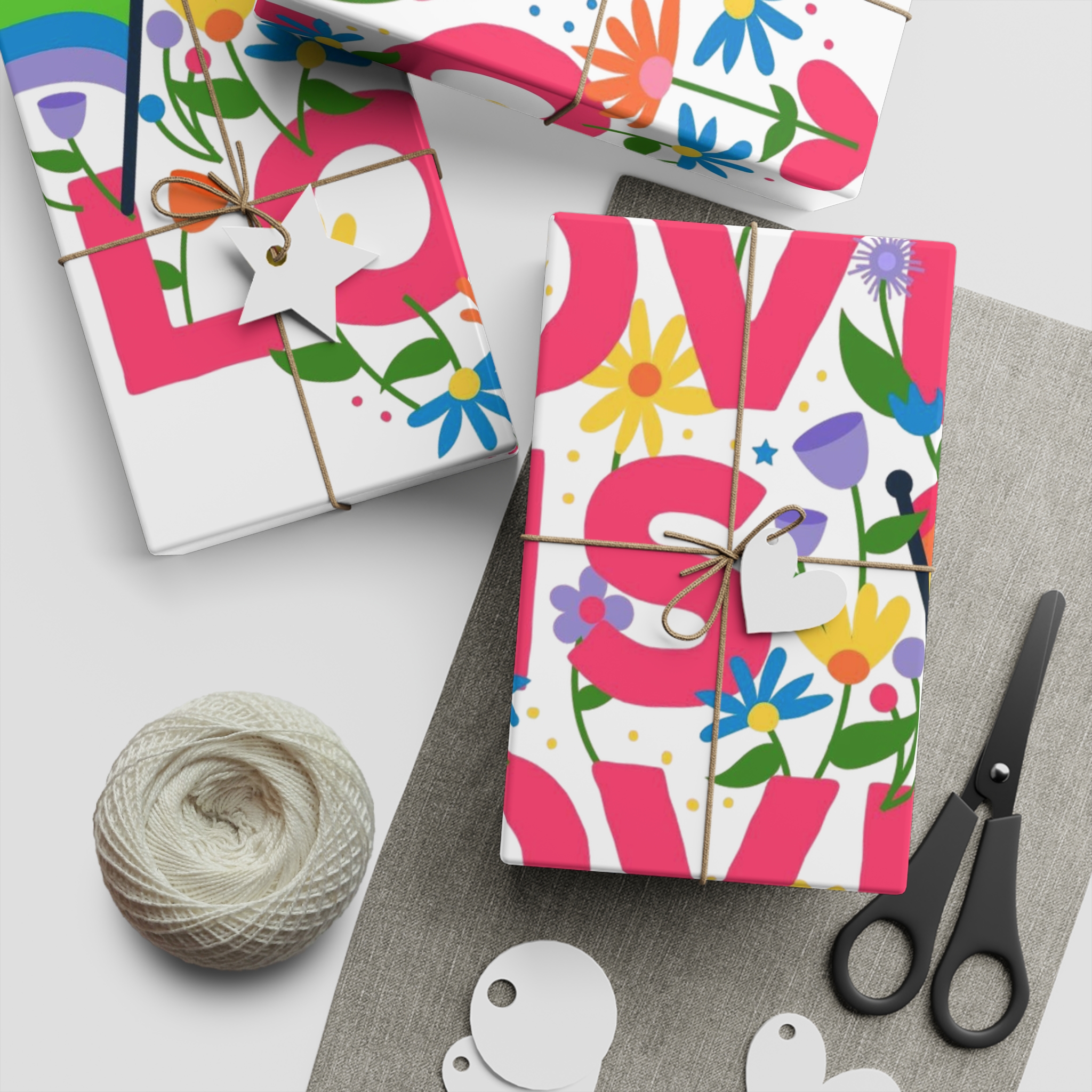Pride Day Typography Gift Wrapping Paper Sheets 1pc - Image 5