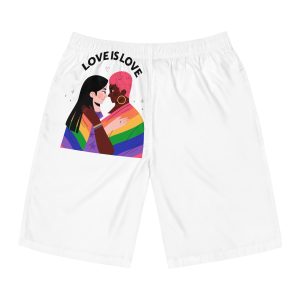 Flat Pride Month Lgbt Illustration Mens Board Shorts Aop