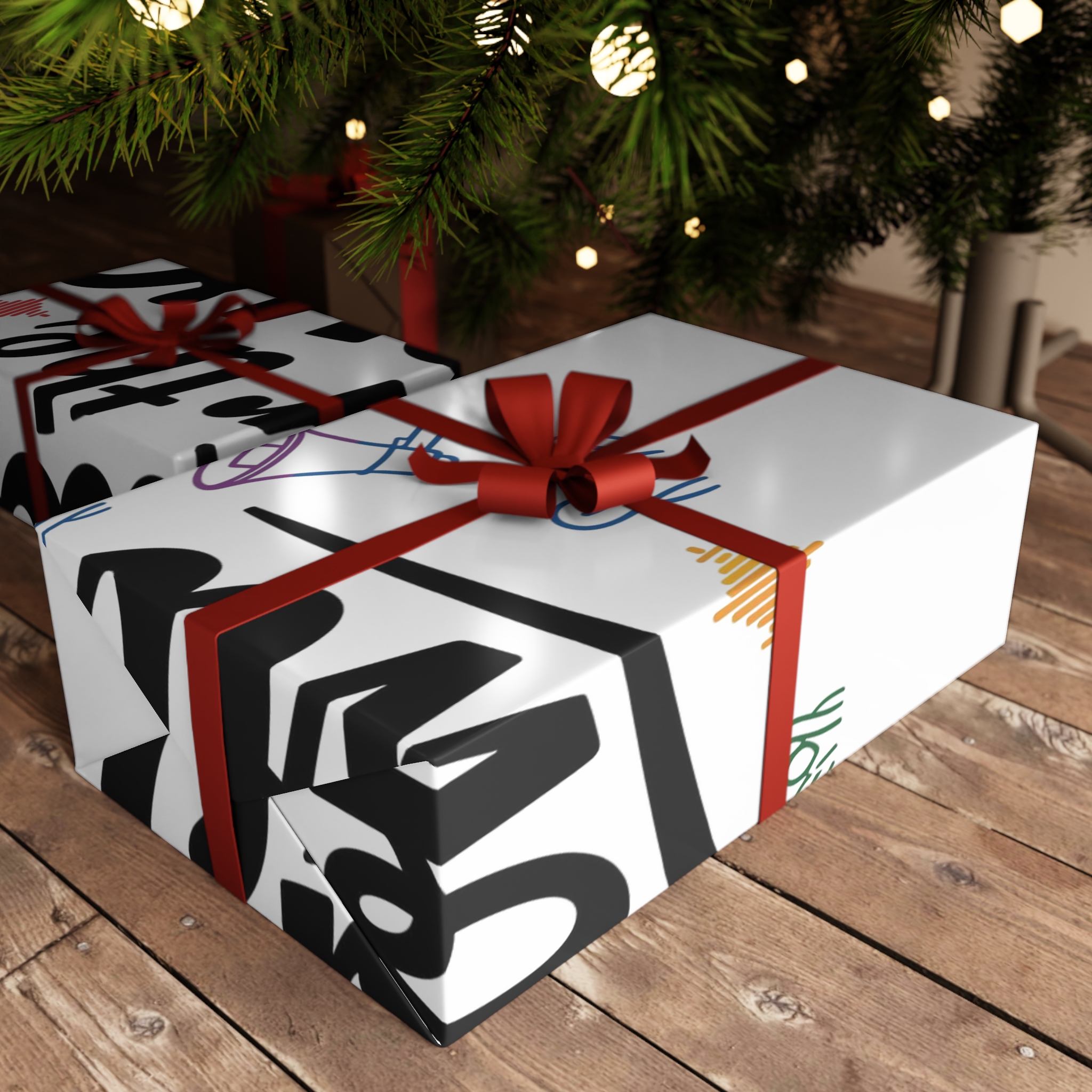 Loud Crowd T Shirt Design Isolated White Background 2 Gift Wrapping Paper Sheets 1pc - Image 6