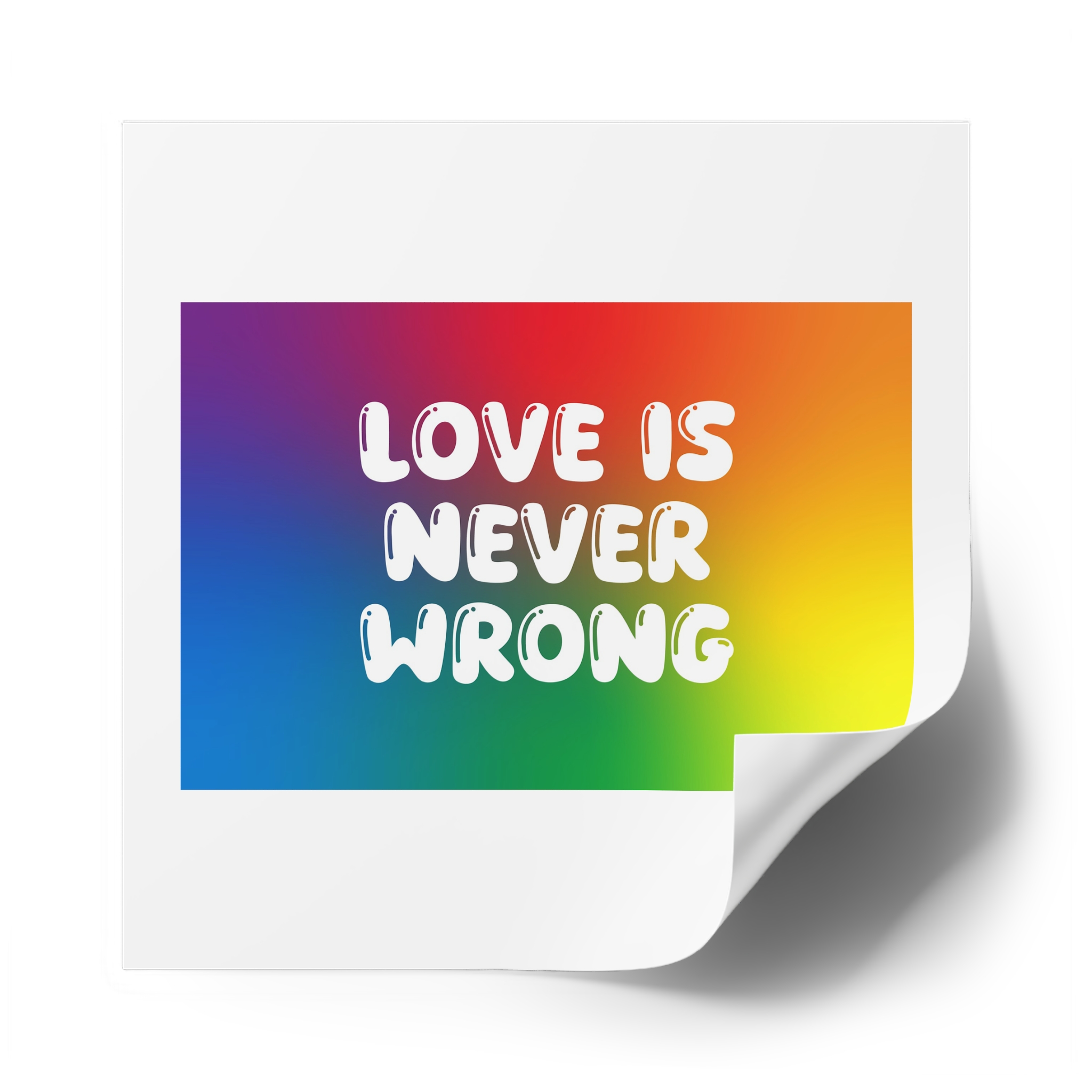 Horizontal Pride Month Vector Background Rainbow Colors Quote Typography Poster Banner Laminate Stickers Square - Image 58