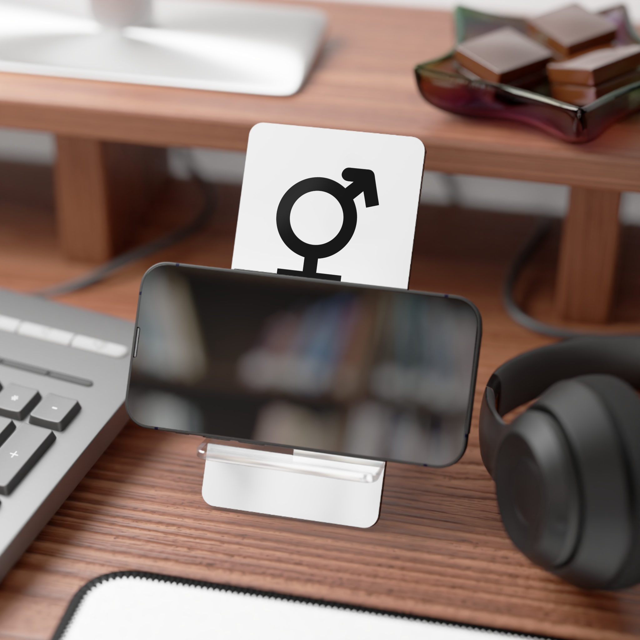 Combined Gender Symbol Diversity Identity Mobile Display Stand For Smartphones - Image 4