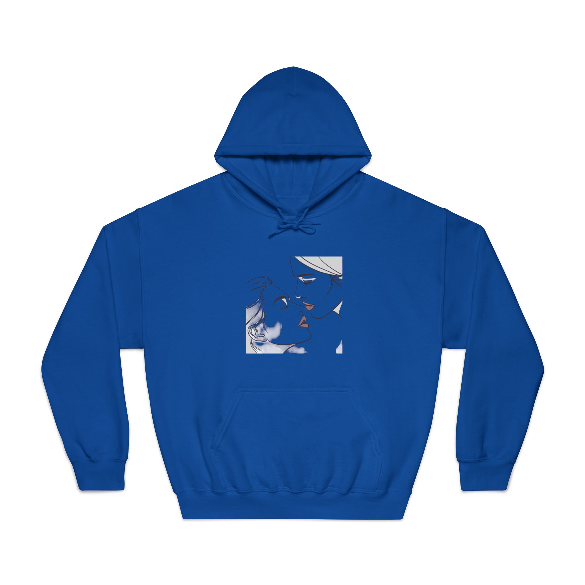 Perfect Lip Set Open Close Smooches Unisex Dryblend Hooded Sweatshirt - Image 25