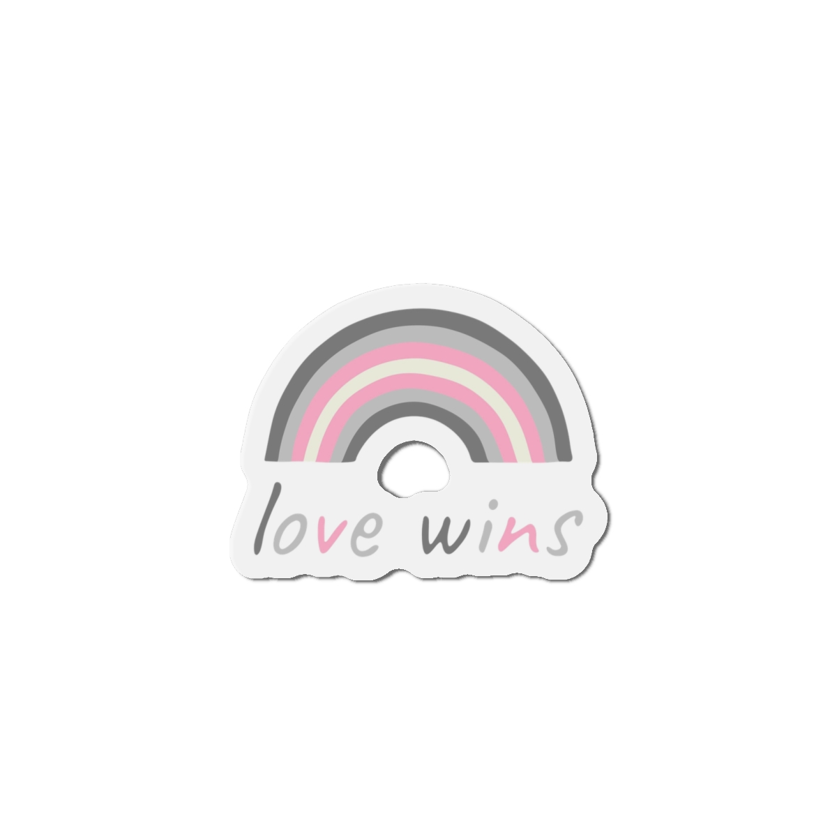 Colorful Rainbow Shape Demigirl Pride Flag Happy Pride Day Lgbtqia Community Pride Month Vector Hand Drawn Doodle Posters Stickers Logo Cards Die Cut Magnets - Image 10