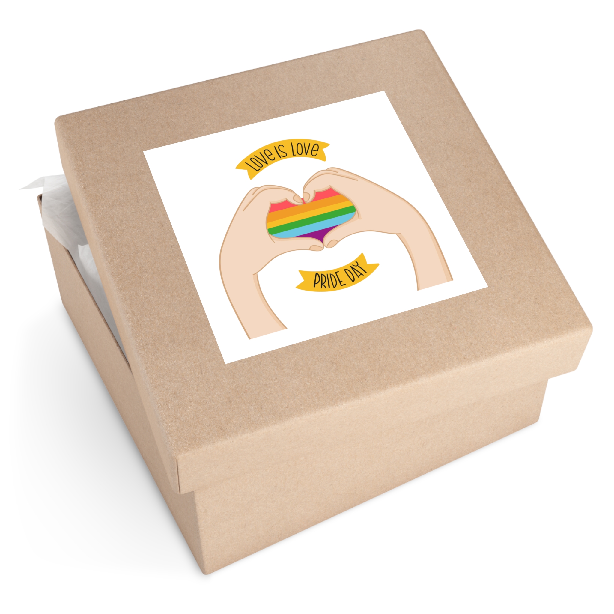 Pride Day Concept(1) Laminate Stickers Square - Image 59