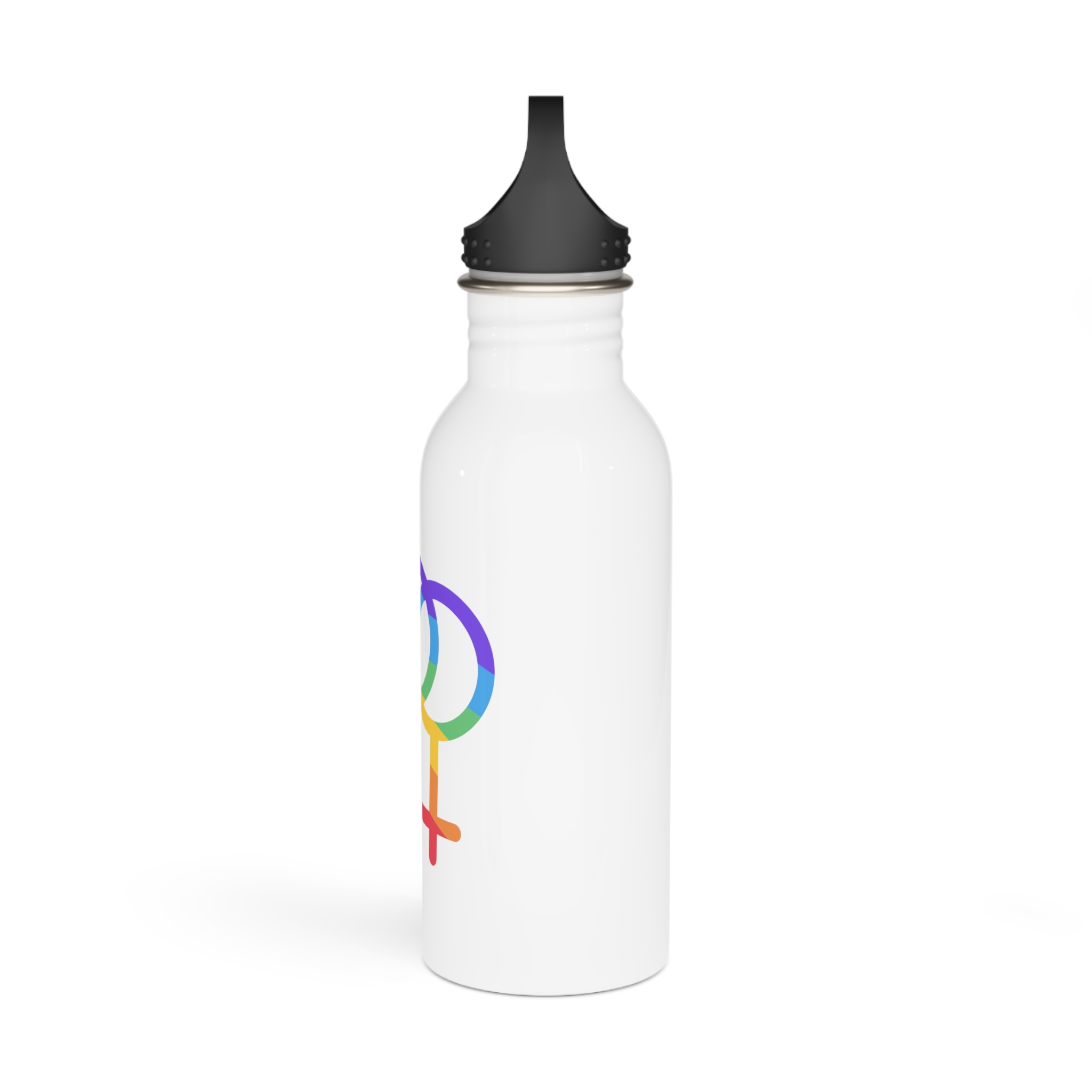 Gay Symbol Lgbtq Pride Colors Vector Illustration Stainless Steel Water Bottle - Image 4