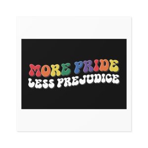 Pride Lgbtq Gay Typography Vector Tshirt Design(11) Laminate Stickers Square