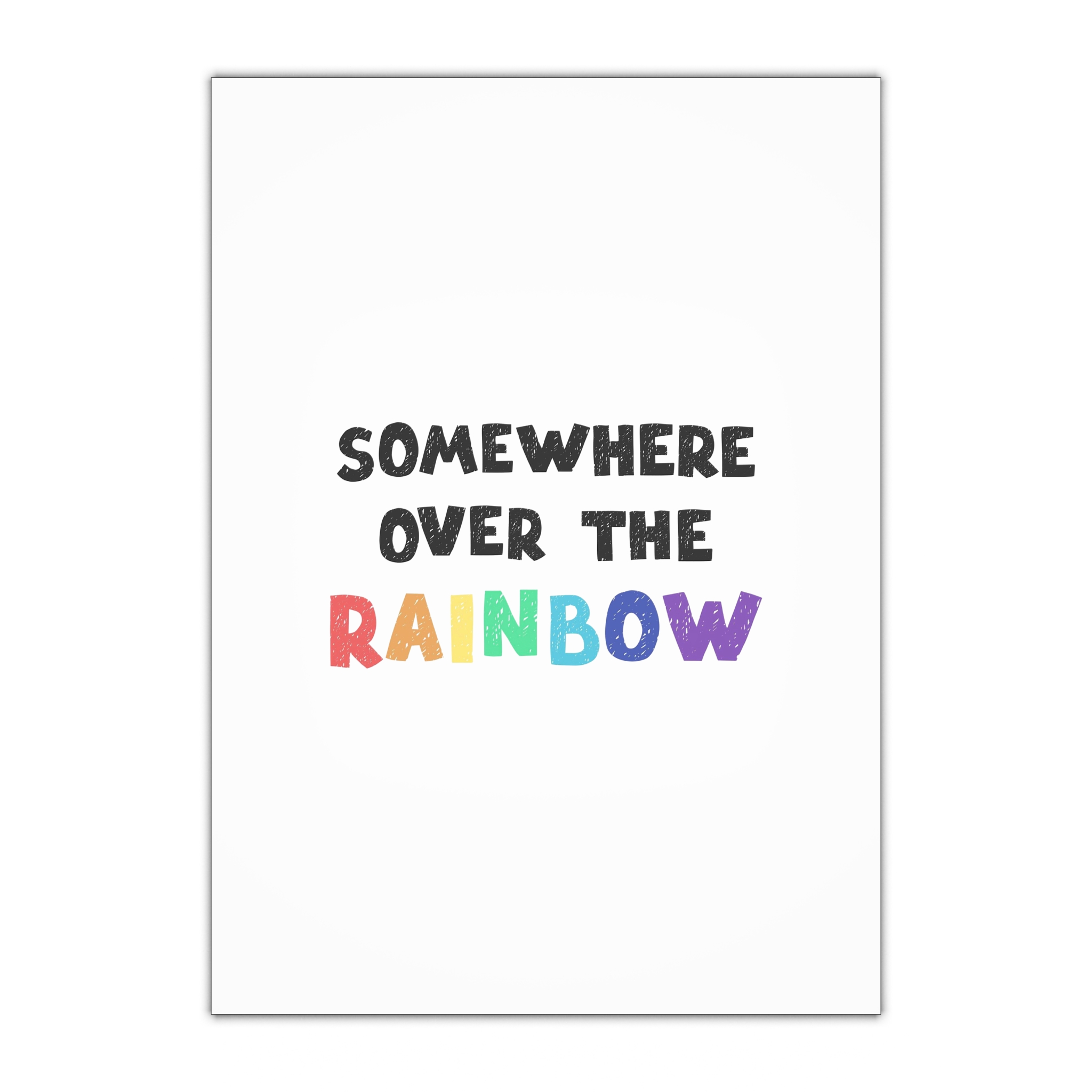 Vector Illustration With Hand Drawn Lettering Rainbow Gift Wrapping Paper Sheets 1pc