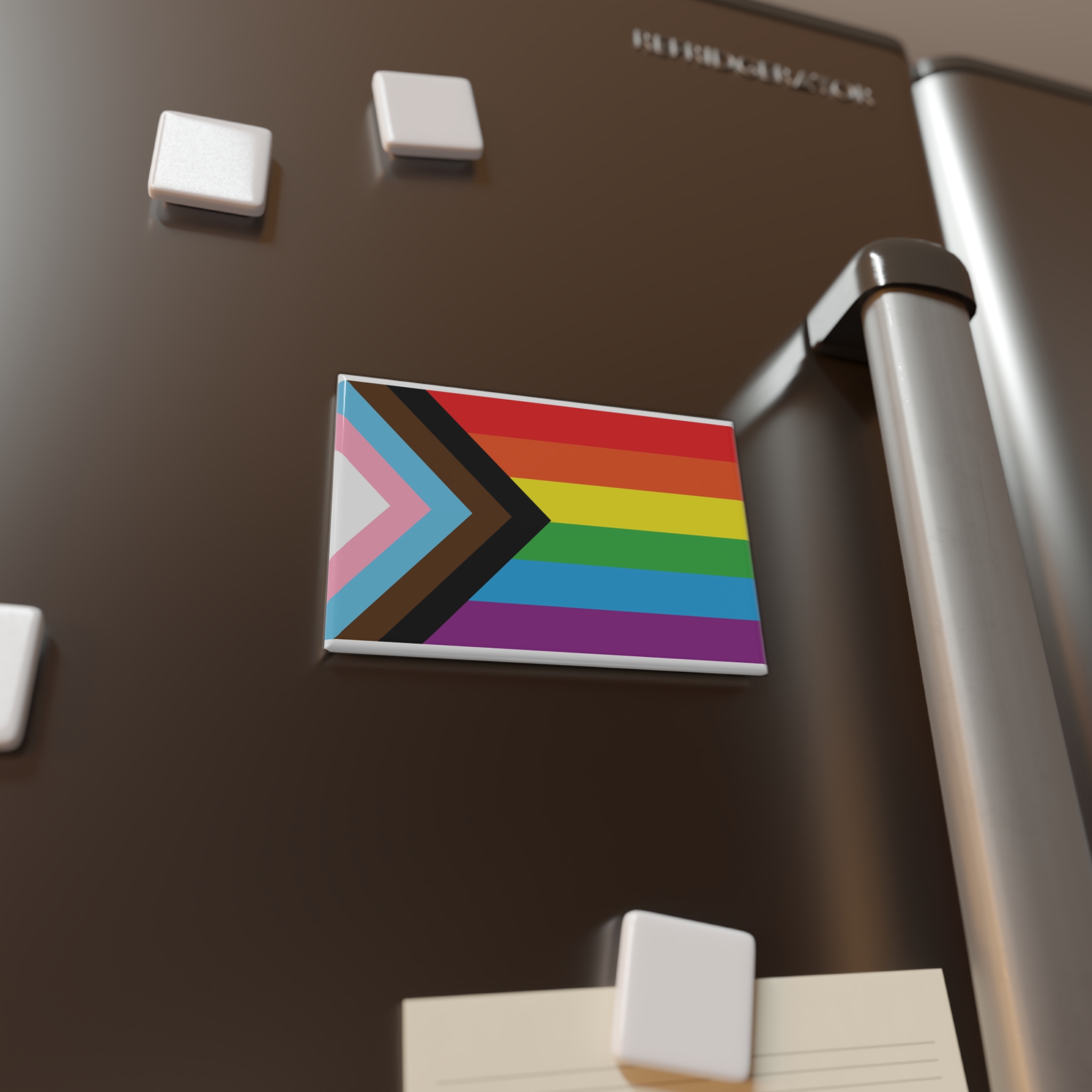 Lgbt Flag New Button Magnet Rectangle 1 And 10 Pcs - Image 8