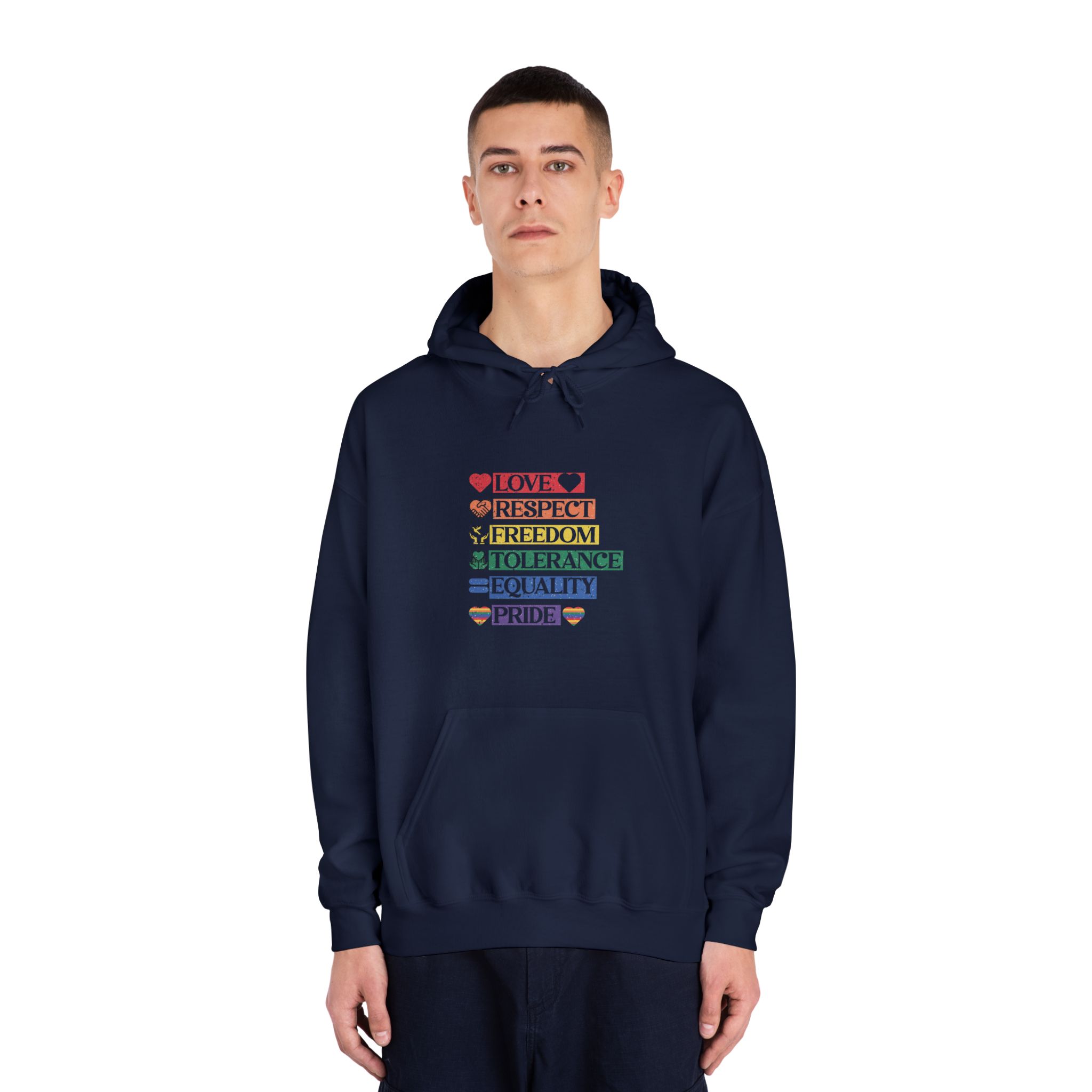 Lgbtq Pride Month Quote Eps Design Vector Pride Design Template (1) Unisex Dryblend Hooded Sweatshirt - Image 31