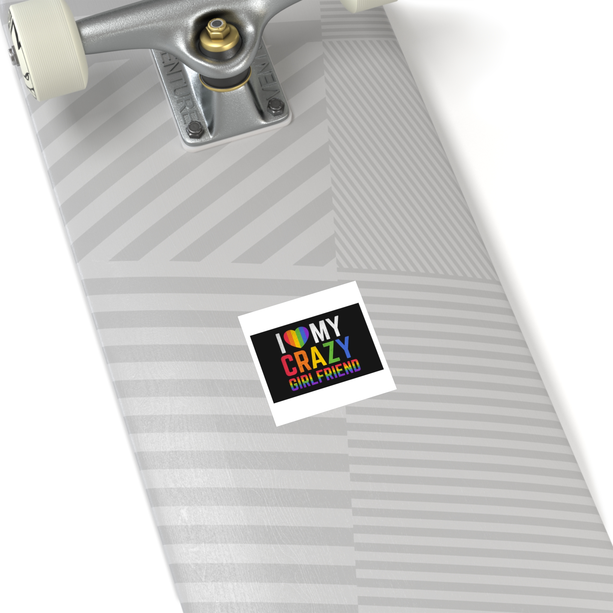 Pride Gay Rainbow Typography Vector Premium T Shirt(5) Laminate Stickers Square - Image 4