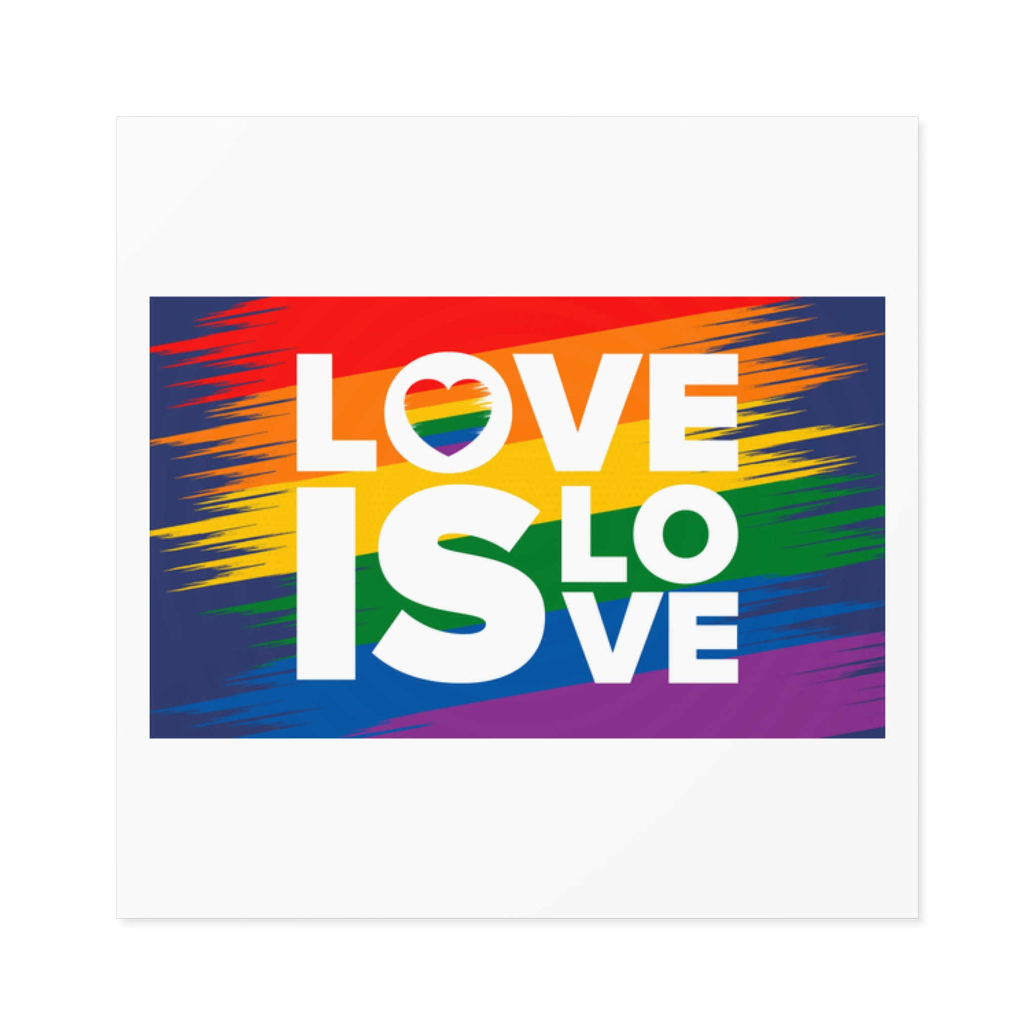 Lgbt Pride Month June Lesbian Gay Bisexual Transgender Lgbt Rainbow Flag Vector Illustration Laminate Stickers Square - Image 13