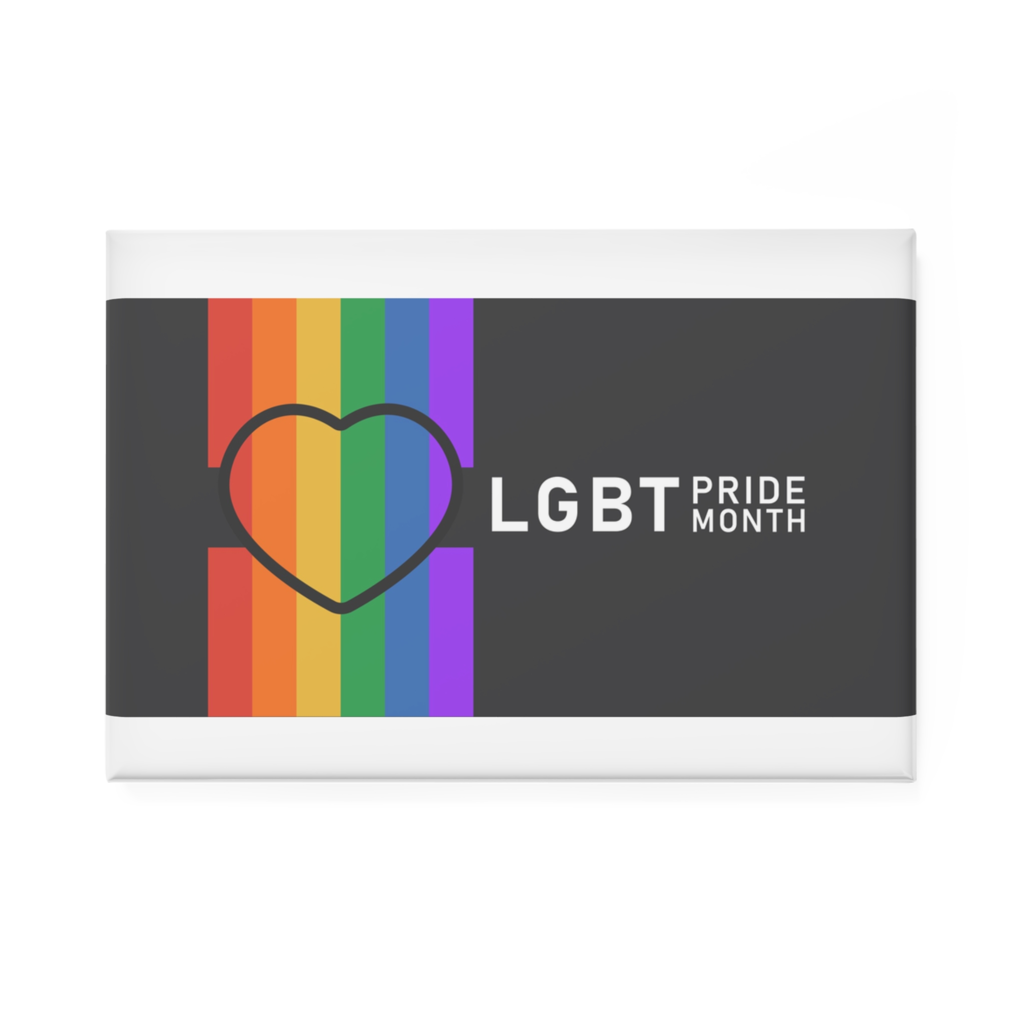 Pride Day Lgbtq Bg Button Magnet Rectangle 1 And 10 Pcs - Image 5
