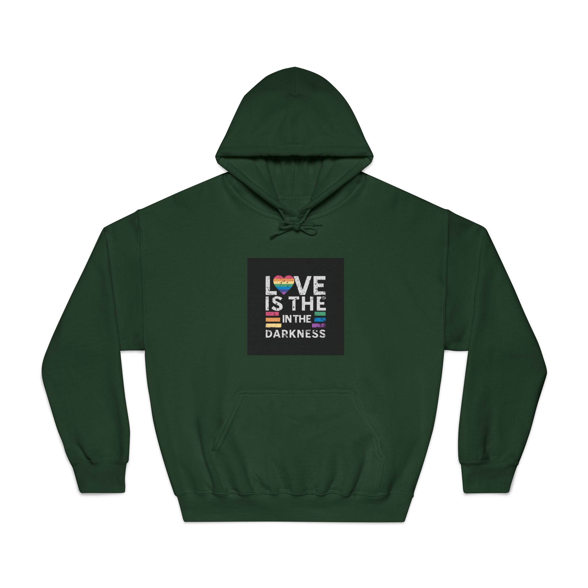 Love Is the In the Darkness Unisex Dryblend Hooded Sweatshirt - Image 21