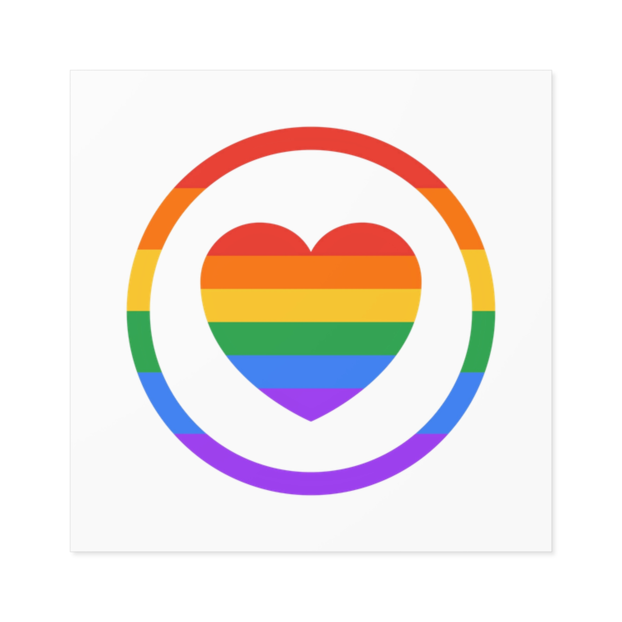 Lgbt Pride Month June Lesbian Gay Bisexual Transgender Lgbtq Flag Rainbow Vector (1) Laminate Stickers Square