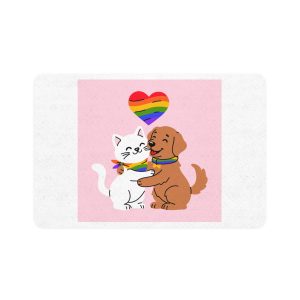 Lesbian Pride Design F6321C Pet Food Mat 12x18