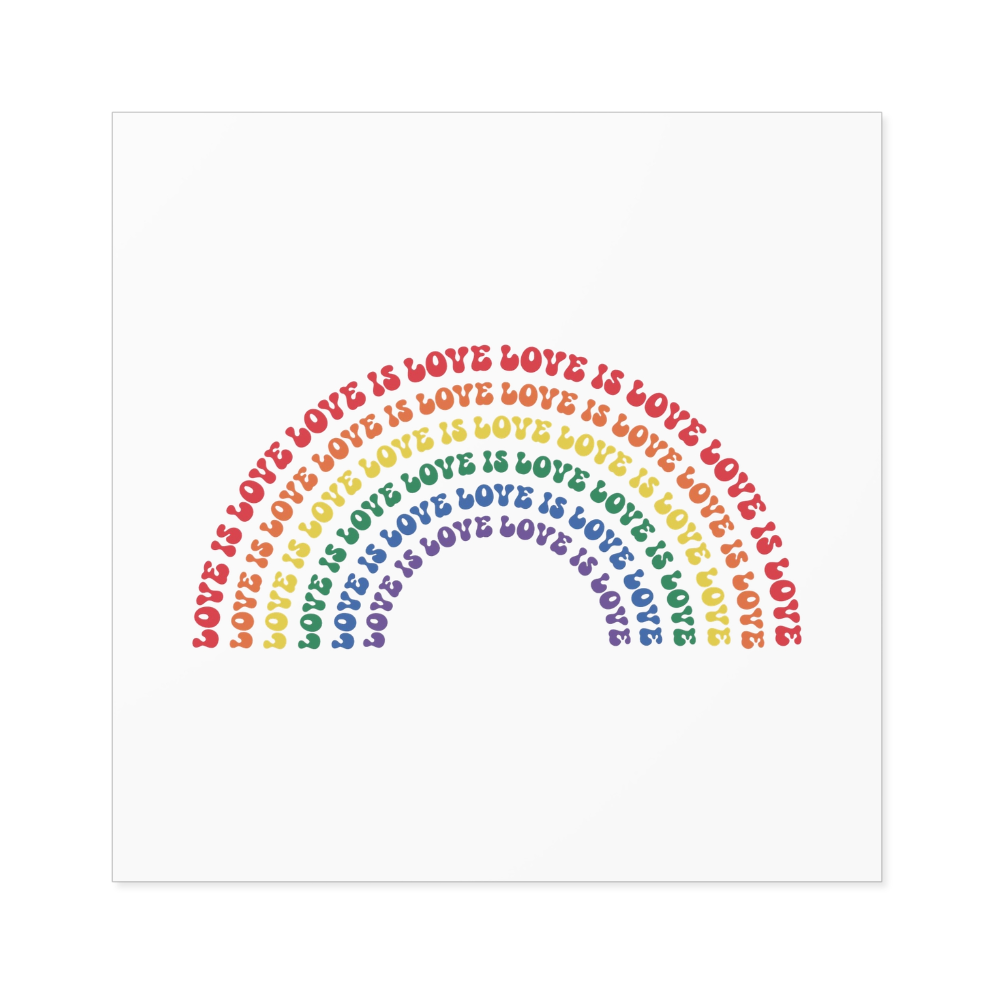 Pride Lgbtq Gay Typography Vector Tshirt Design(1) Laminate Stickers Square - Image 33