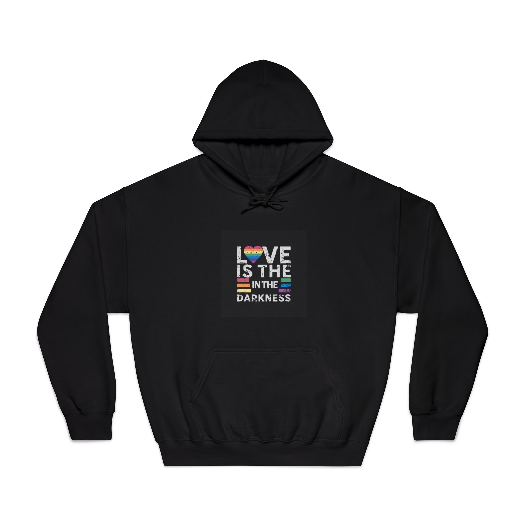Love Is the In the Darkness Unisex Dryblend Hooded Sweatshirt - Image 9