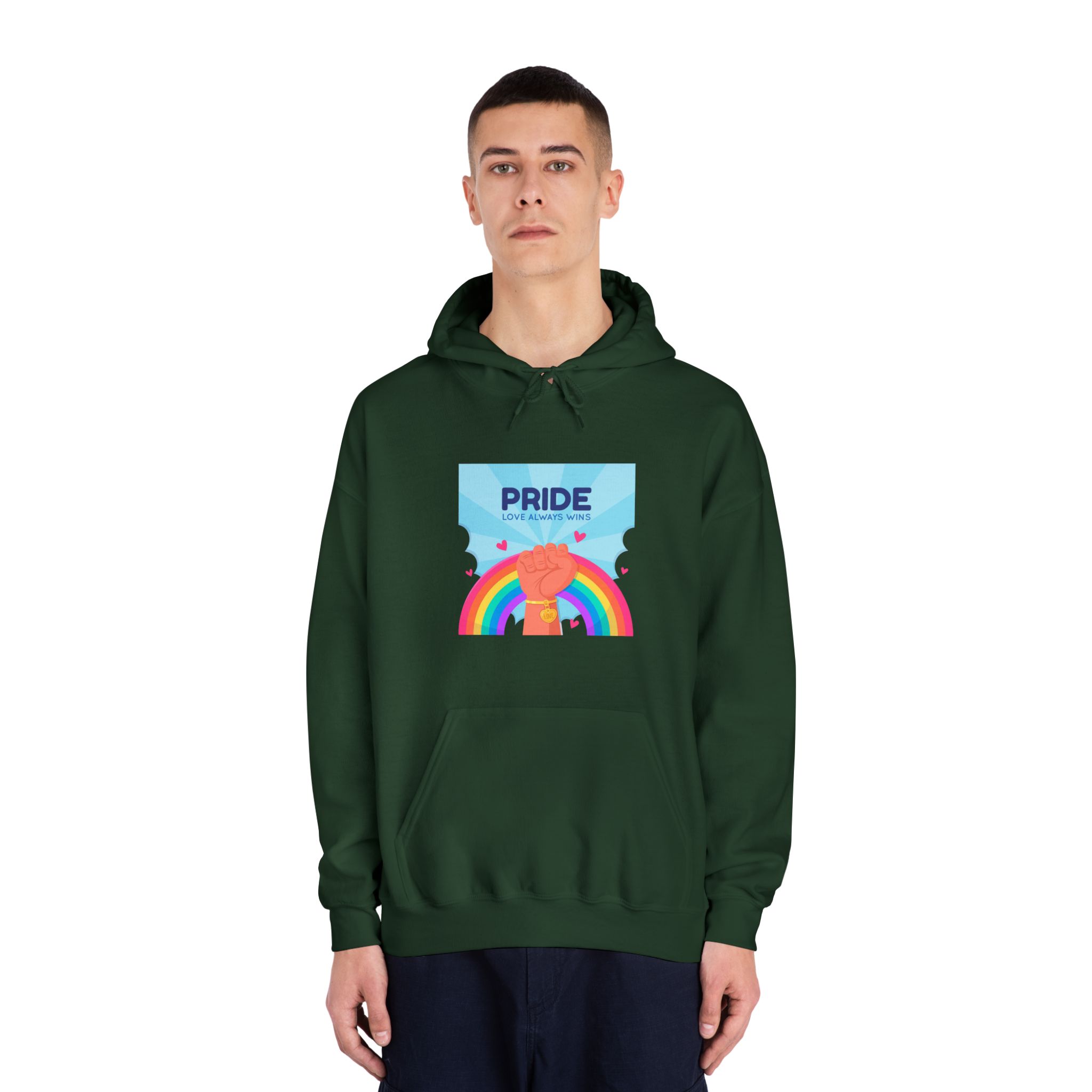 Pride Day Concept Unisex Dryblend Hooded Sweatshirt - Image 23