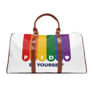 Lgbt Pride Month June Lesbian Gay Bisexual Transgender Lgbtq Flag Rainbow Vector(1) Waterproof Travel Bag