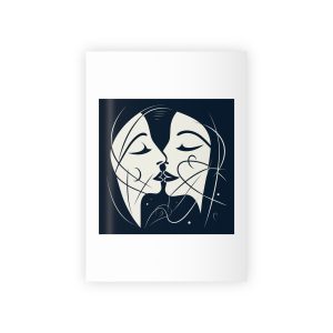 Woman Kiss Gift Wrapping Paper Rolls 1pc
