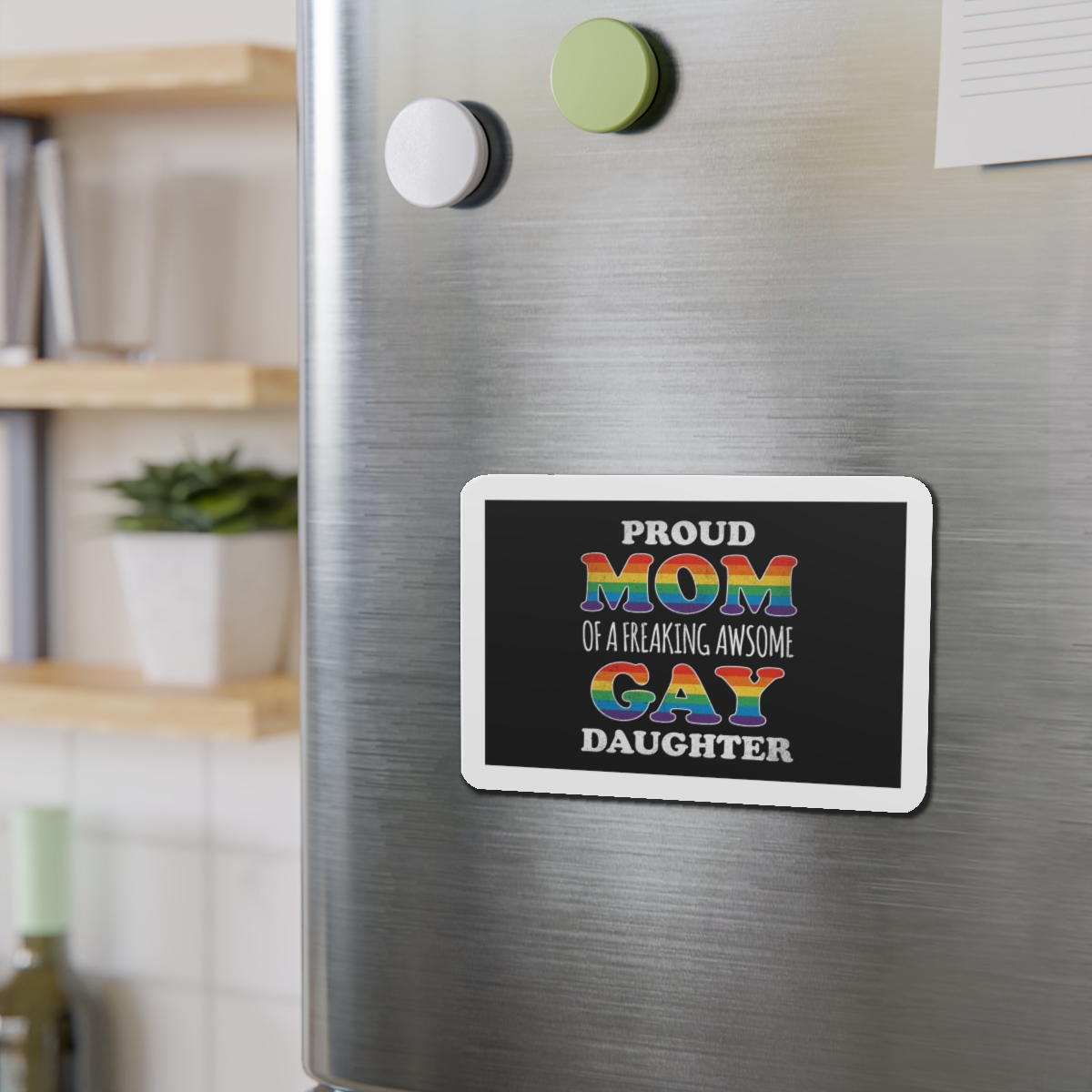 Mother Day Pride Rainbow Typography Vector Premium T Shirt(3) Die Cut Magnets - Image 12