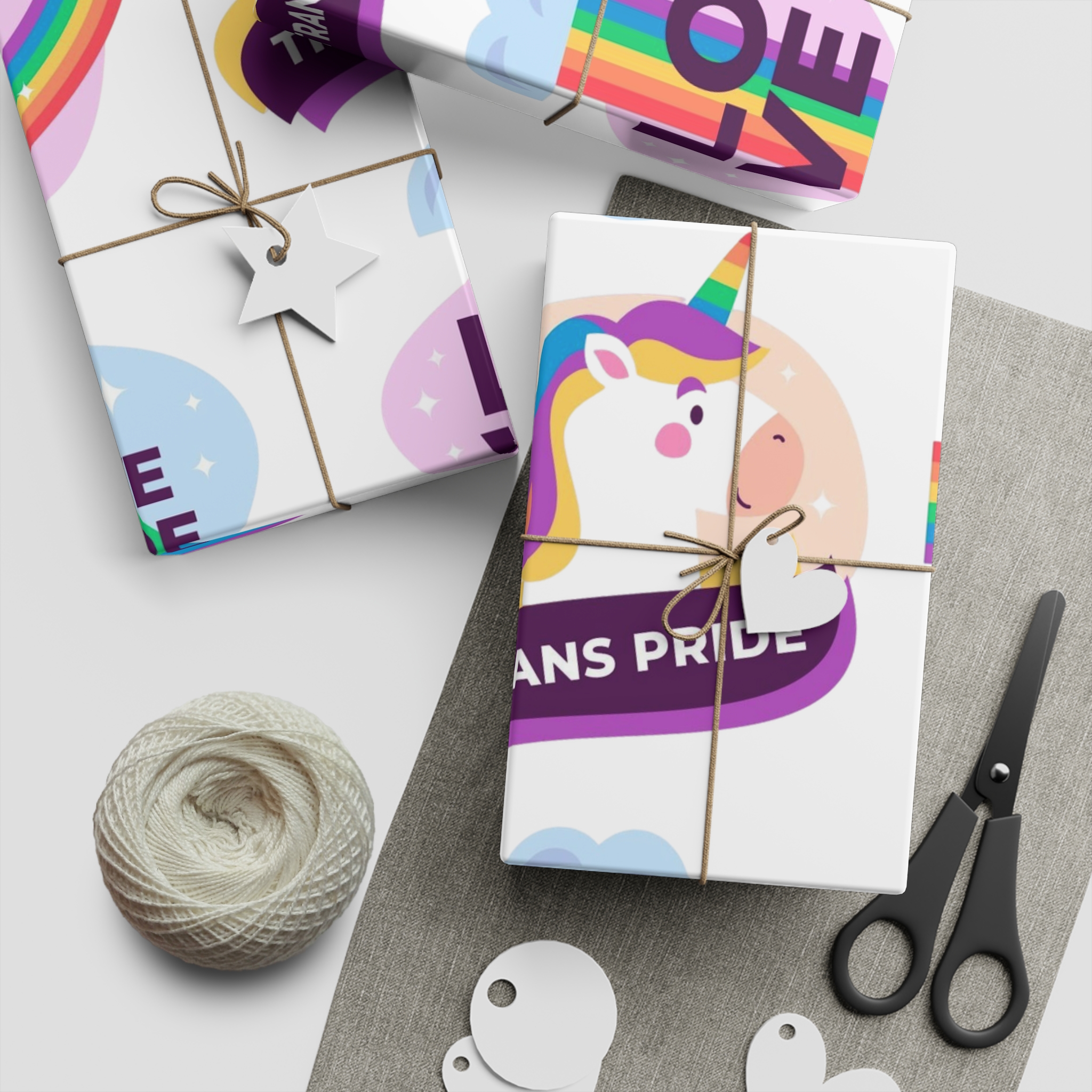 Labels Design Pride Day Event Gift Wrapping Paper Sheets 1pc - Image 5