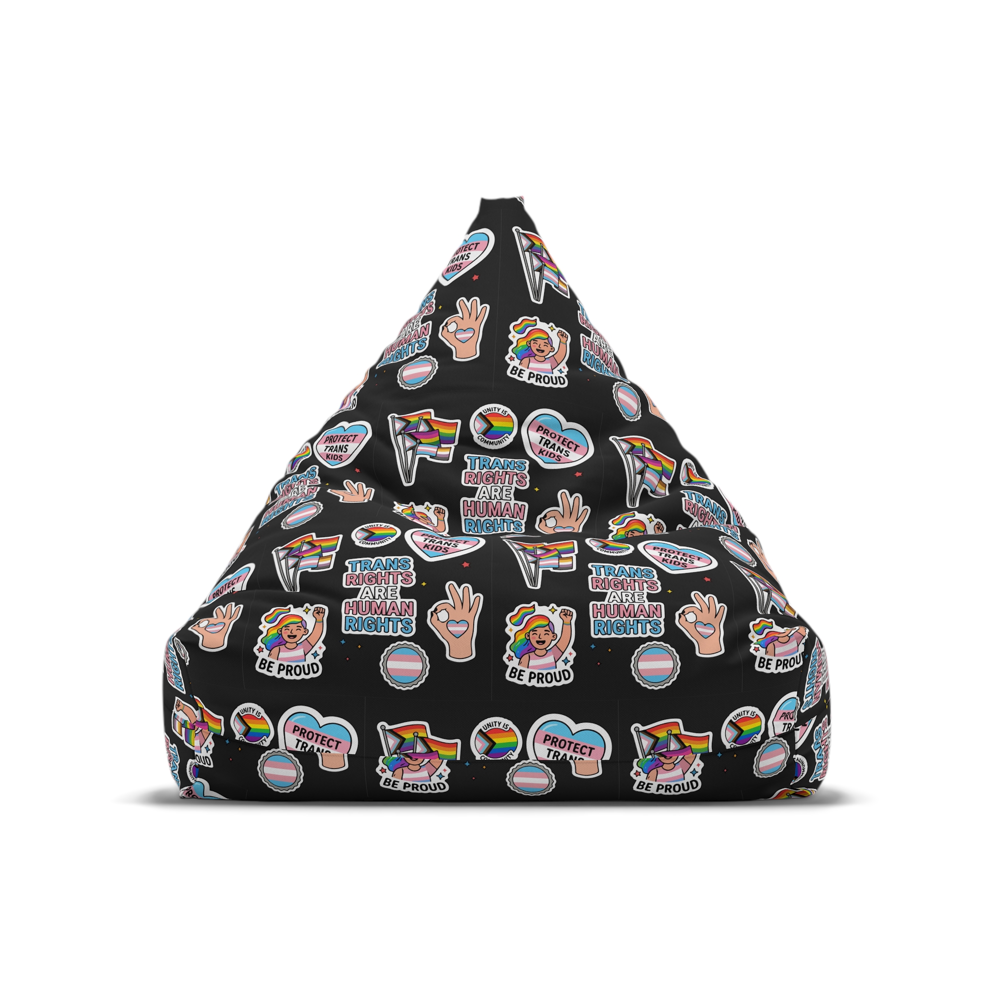 Lesbian Pride Design 33FA21 Bean Bag Chair Cover - Image 5