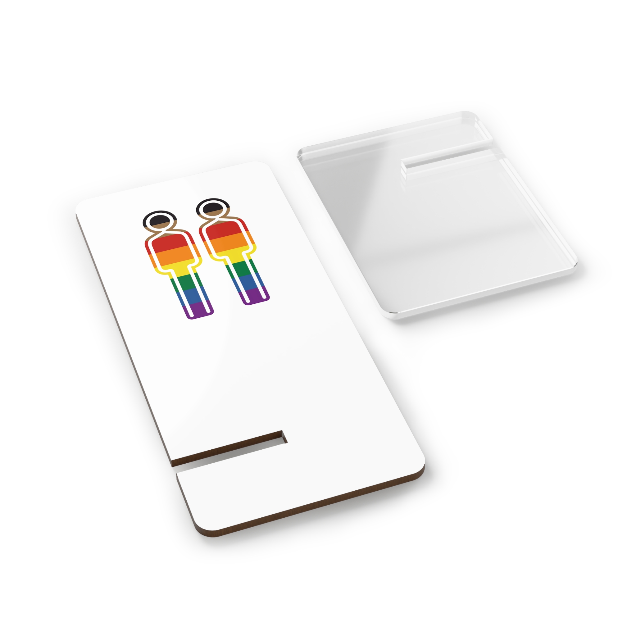 Gay Couple Pride Flag Icon Symbol Vector Illustration Mobile Display Stand For Smartphones - Image 2