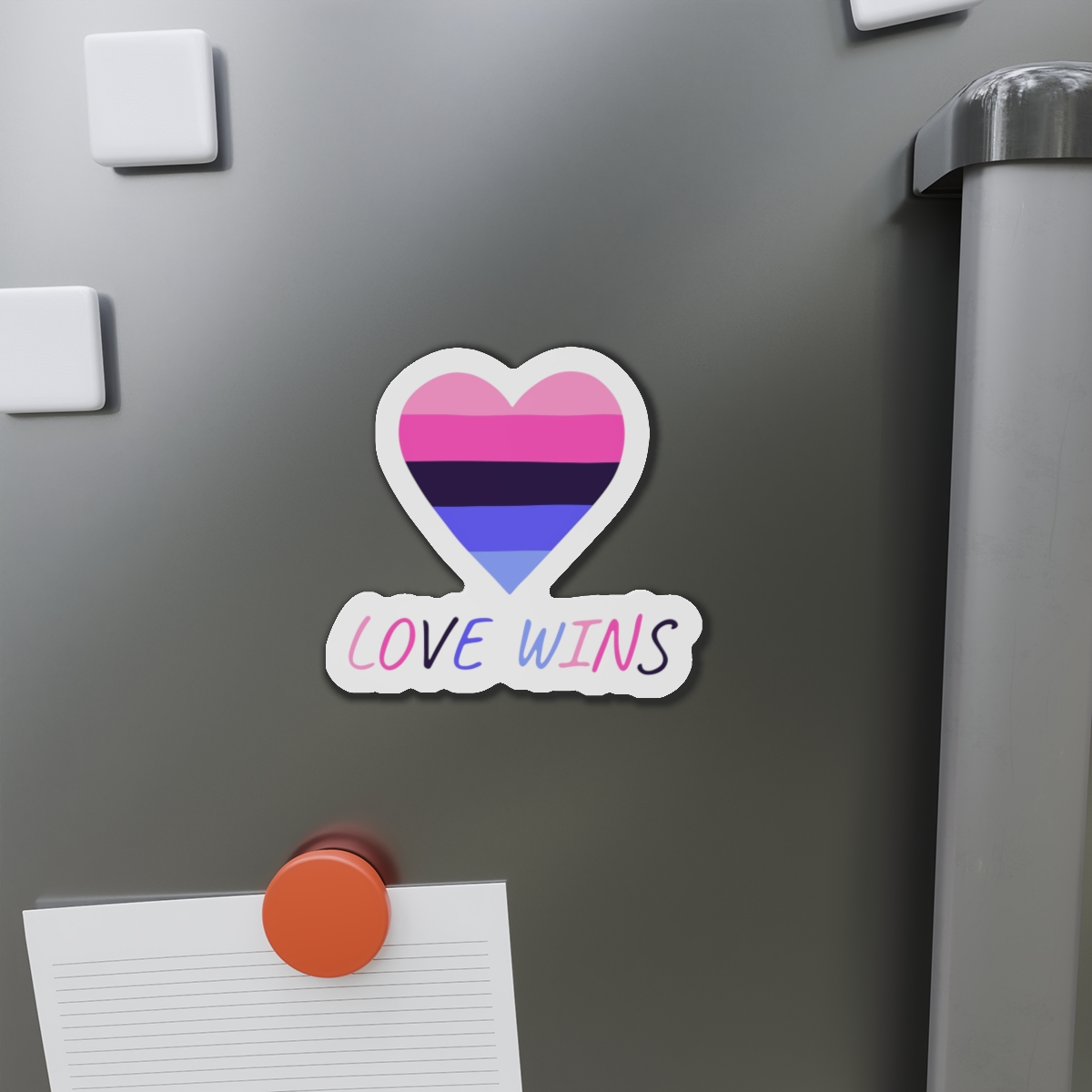 Colorful Heart Shape Omnisexual Pride Flag Happy Pride Day Lgbtqia Community Pride Month Vector Hand Drawn Doodle Posters Stickers Logo Cards Die Cut Magnets - Image 11