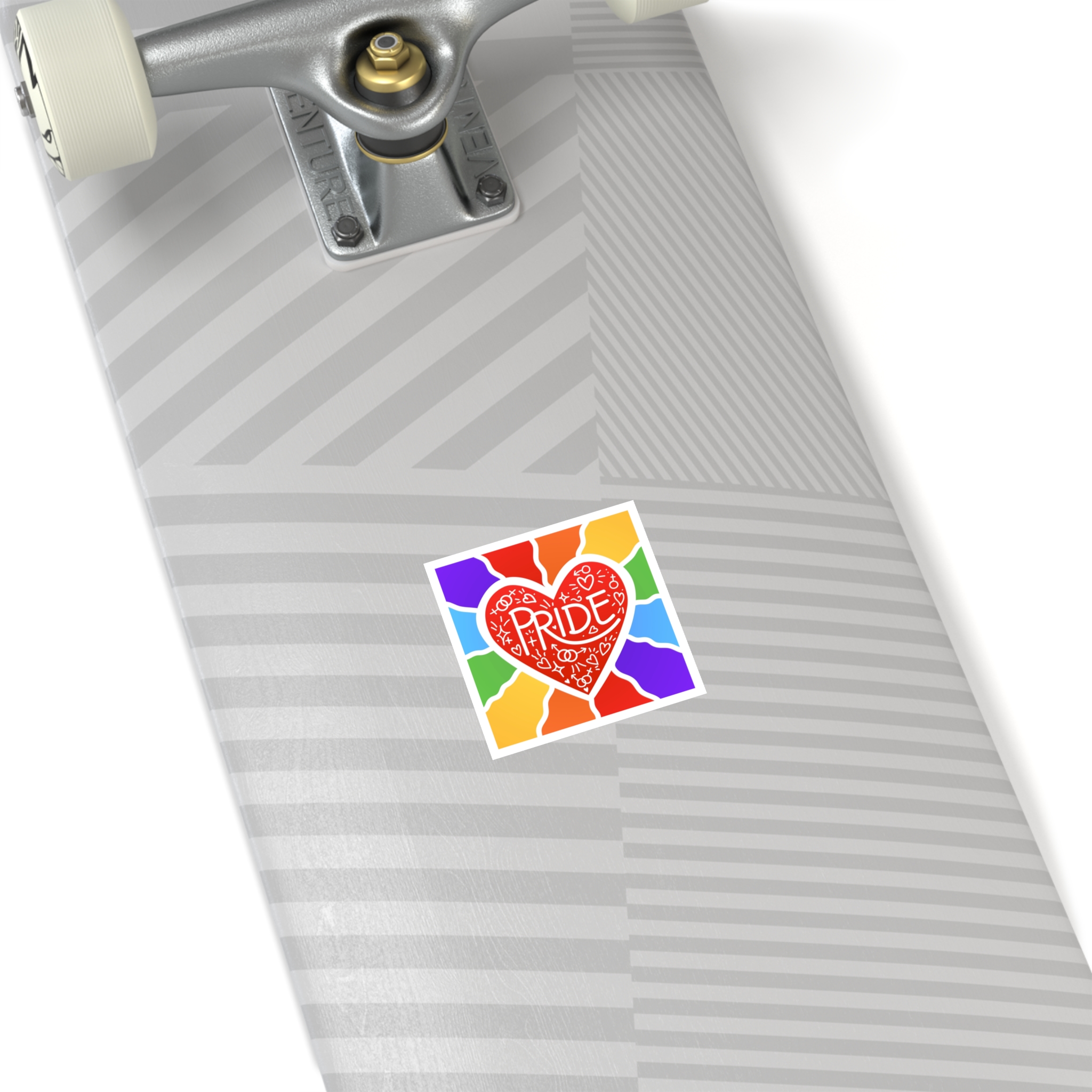 Pride Day Concept Illustration Laminate Stickers Square - Image 12