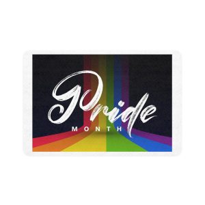 Lesbian Pride Design F6321E Pet Food Mat 12x18