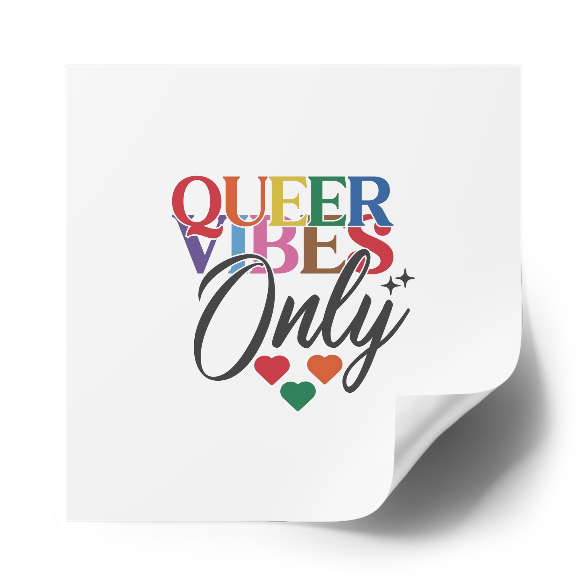 Lgbtq Pride Month Quote Eps Design Vector Pride Design Template(1) Laminate Stickers Square - Image 50