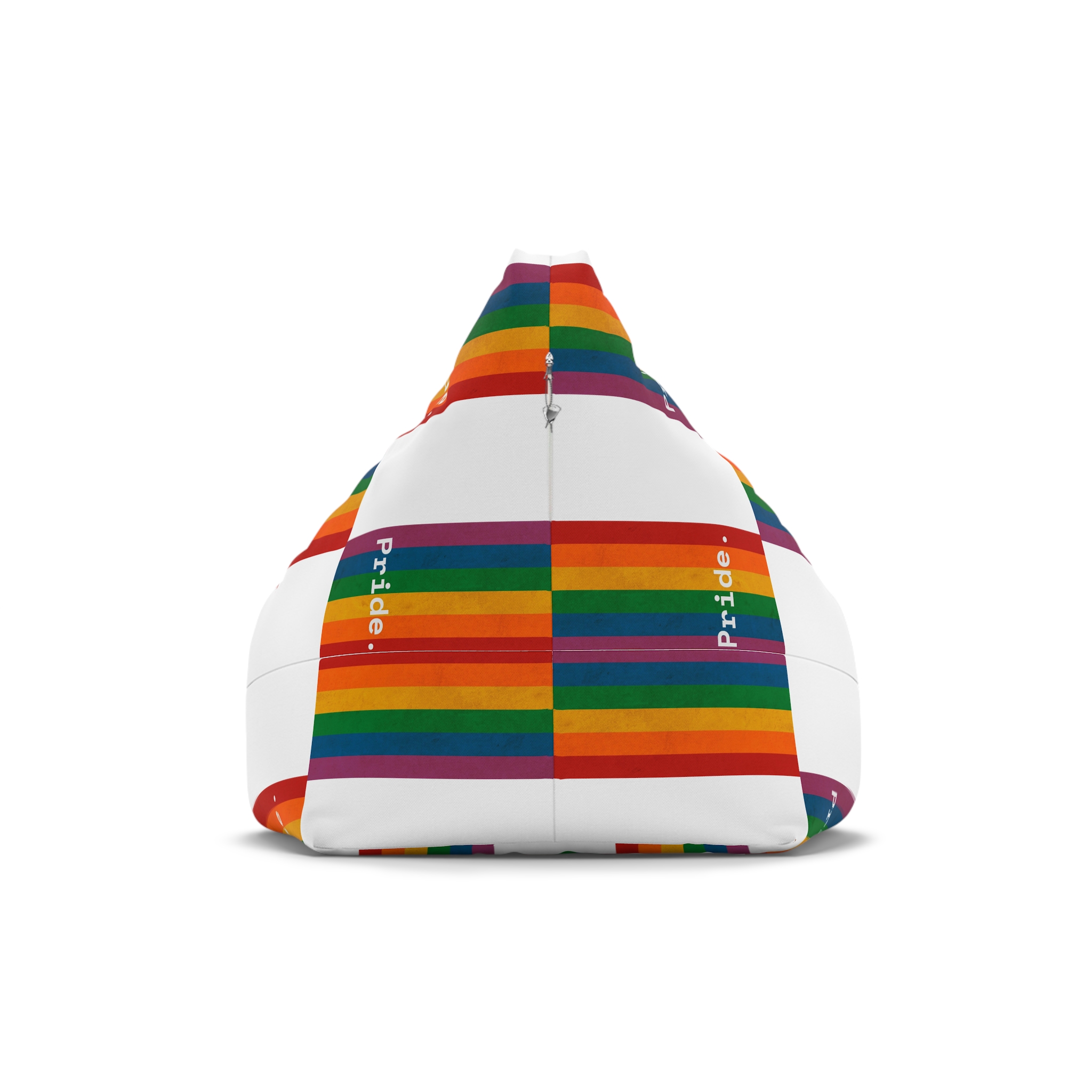 Poster With Rainbow Pride Concept Bean Bag Chair Cover - Image 2