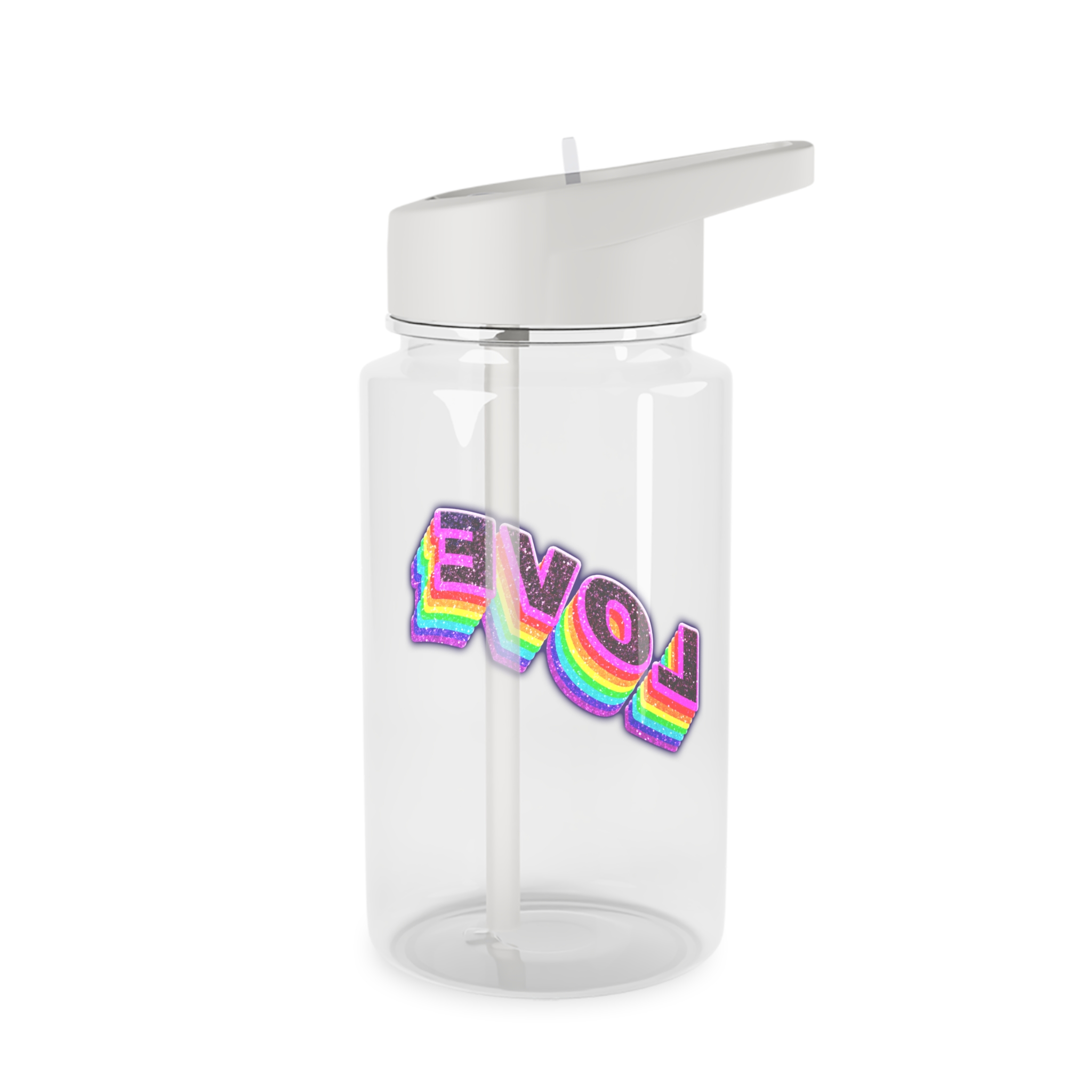 Love Png Word Rainbow Typography Tritan Water Bottle - Image 2