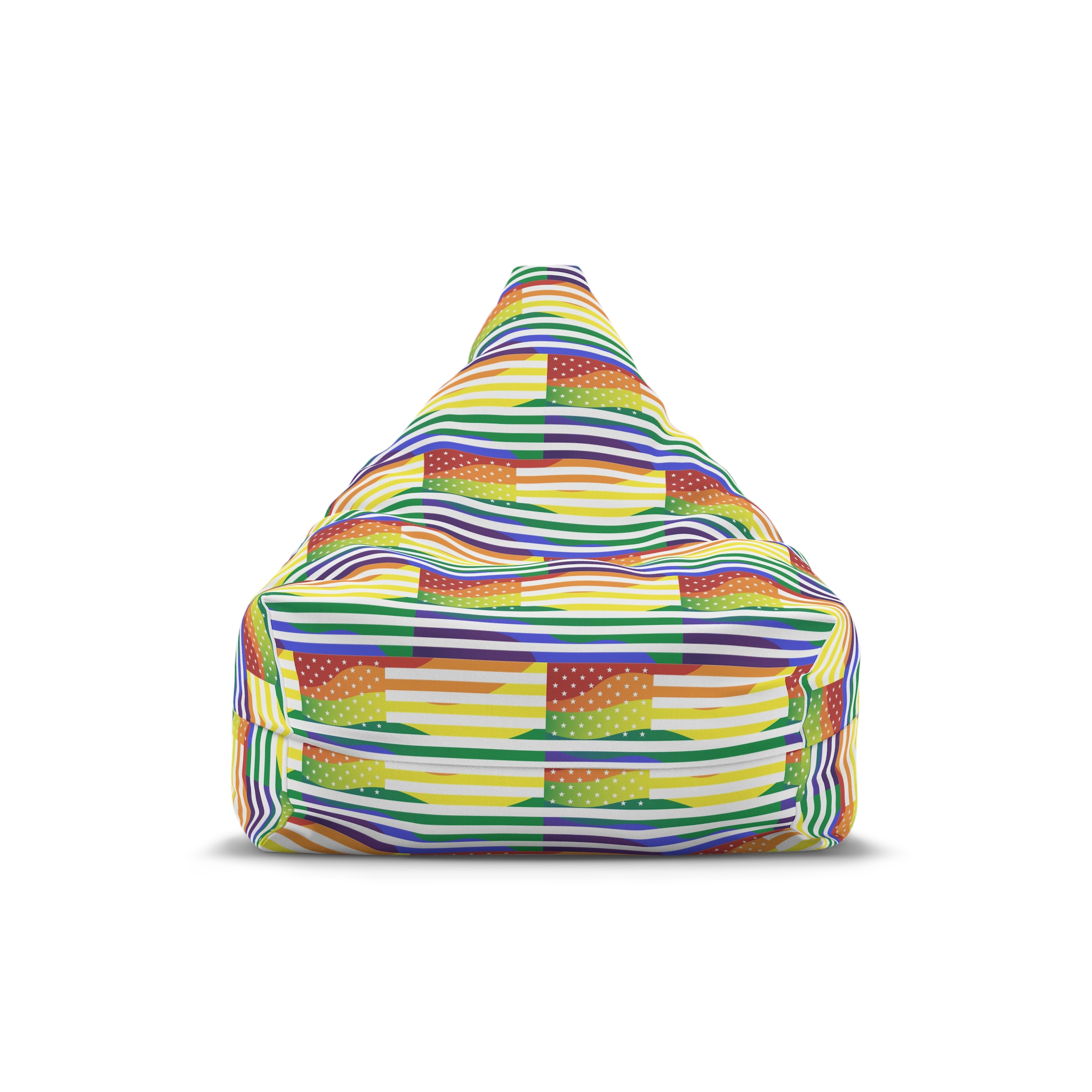 Pride Month America Concept Us Pride Month Flag Bean Bag Chair Cover