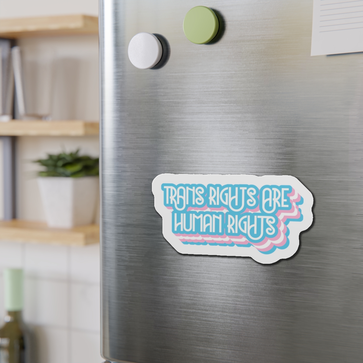 Pride Day Lettering With Human Rights Die Cut Magnets - Image 15
