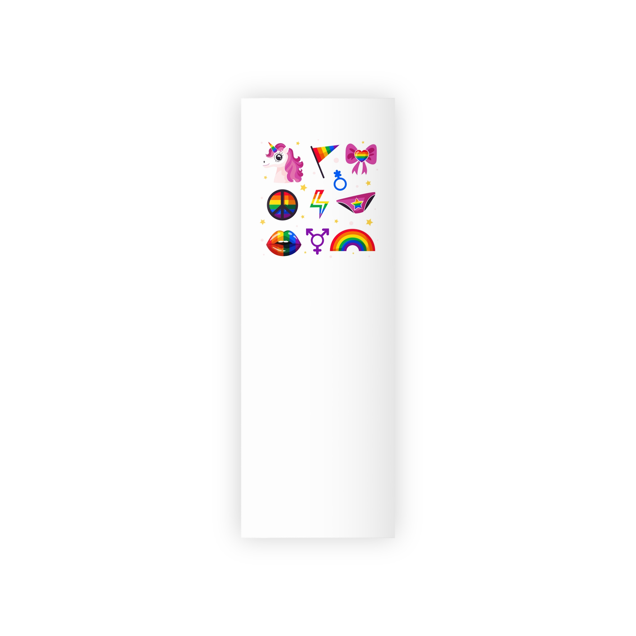 Flat Pride Month Lgbt Elements Collection(1) Gift Wrapping Paper Rolls 1pc - Image 5